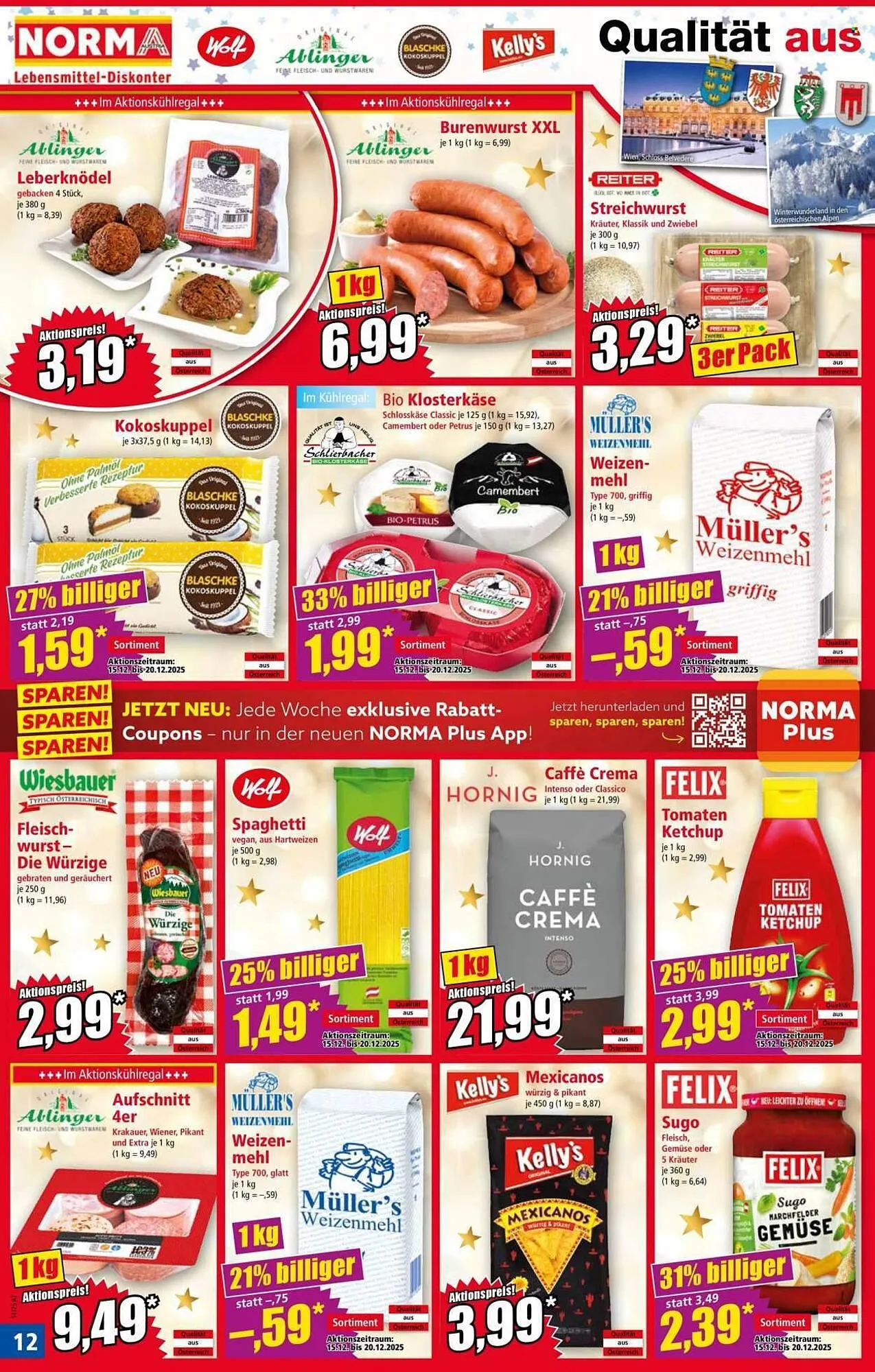 Norma Prospekt von 15. Dezember bis 20. Dezember 2025 - Flugblätt seite 12
