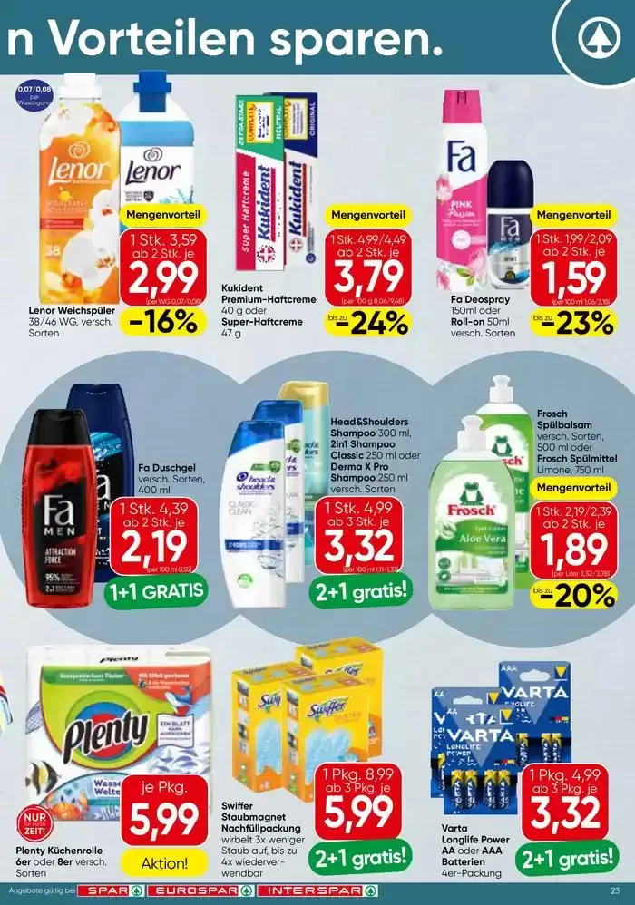 Spar flugblatt von 29. Jänner bis 12. Februar 2025 - Flugblätt seite  23