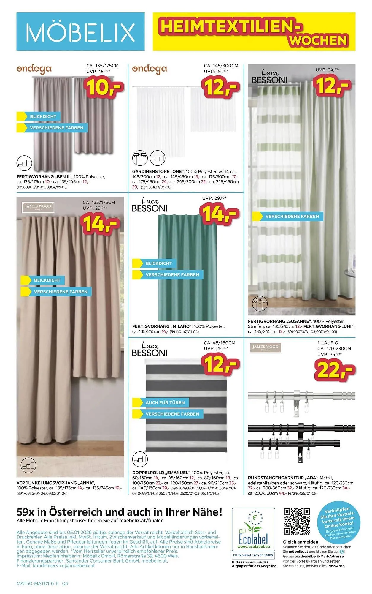 Möbelix Prospekt von 22. Dezember bis 5. Jänner 2026 - Flugblätt seite  4