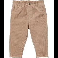 Naturfarbene Cordhose Teddykopf Baby, elastischer Bund