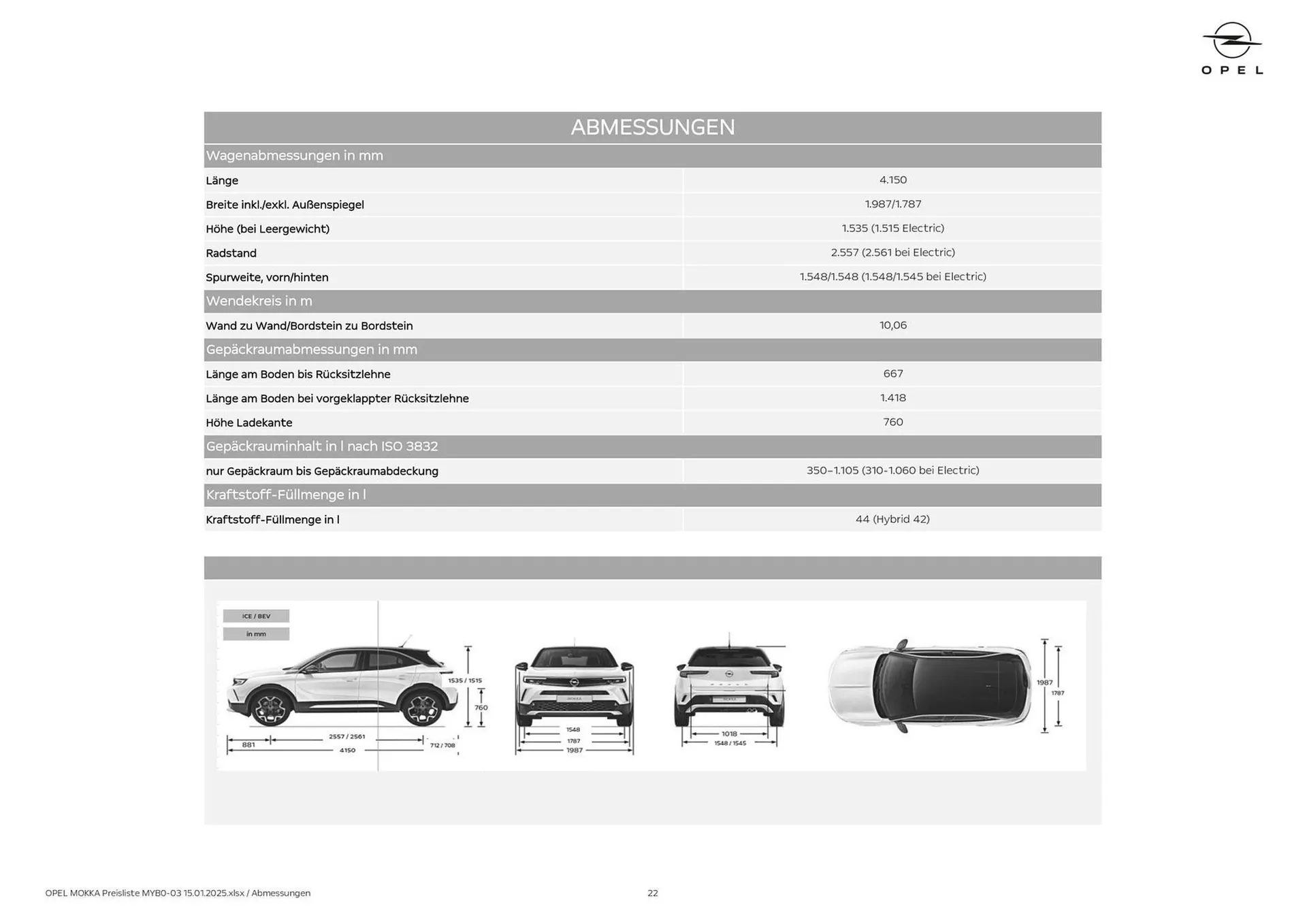 Opel Flugblatt von 8. Oktober bis 31. Oktober 2026 - Flugblätt seite  22
