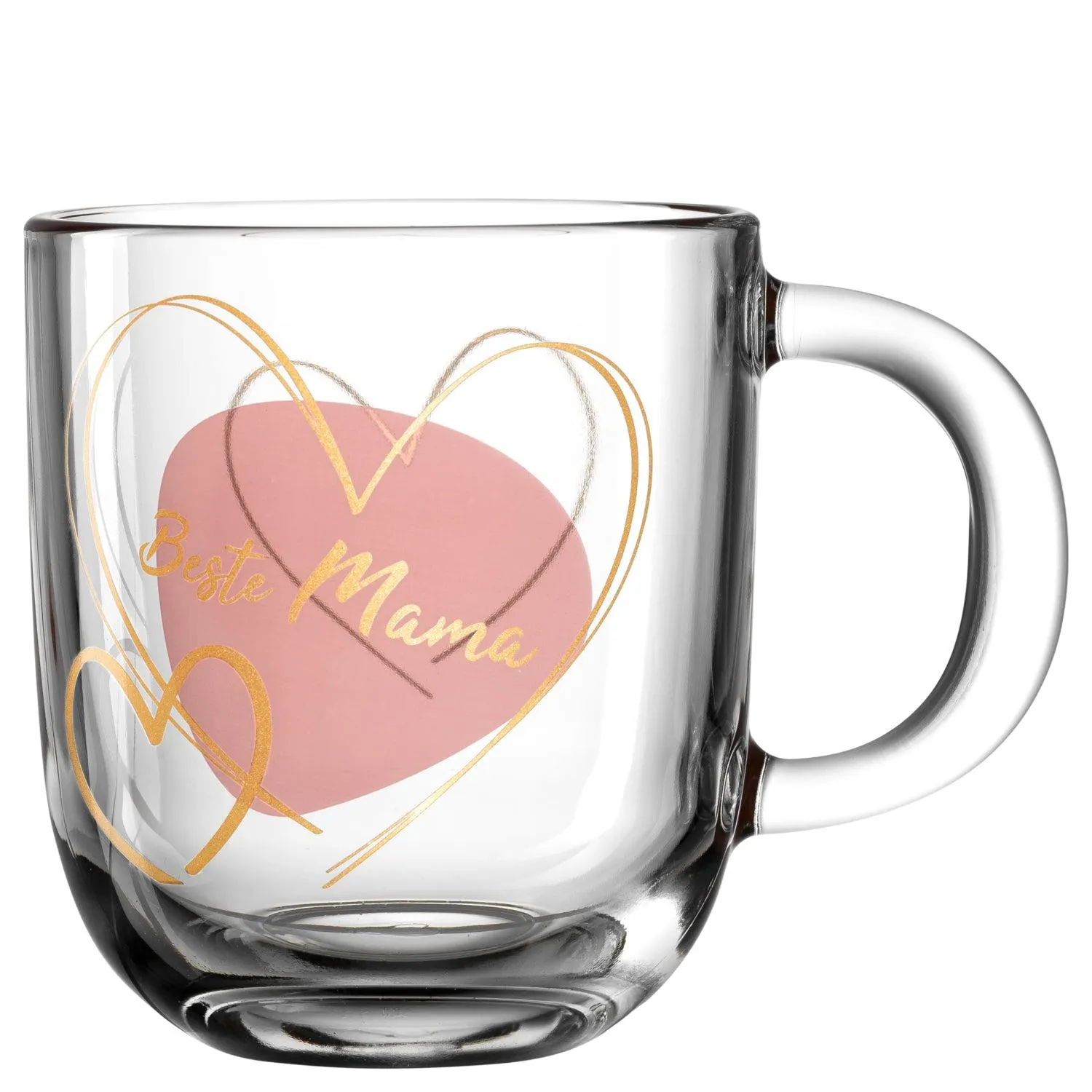 Tasse EMOZIONE 400 ml apricot 'Beste Mama'
