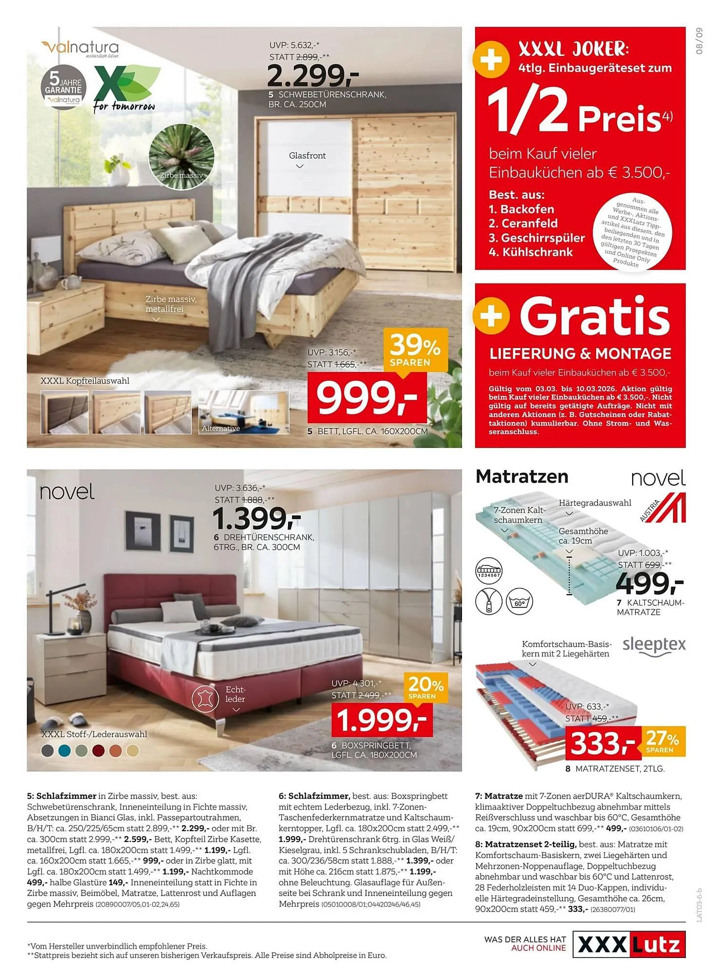 XXXLutz Prospekt von 4. März bis 10. März 2026 - Flugblätt seite  9