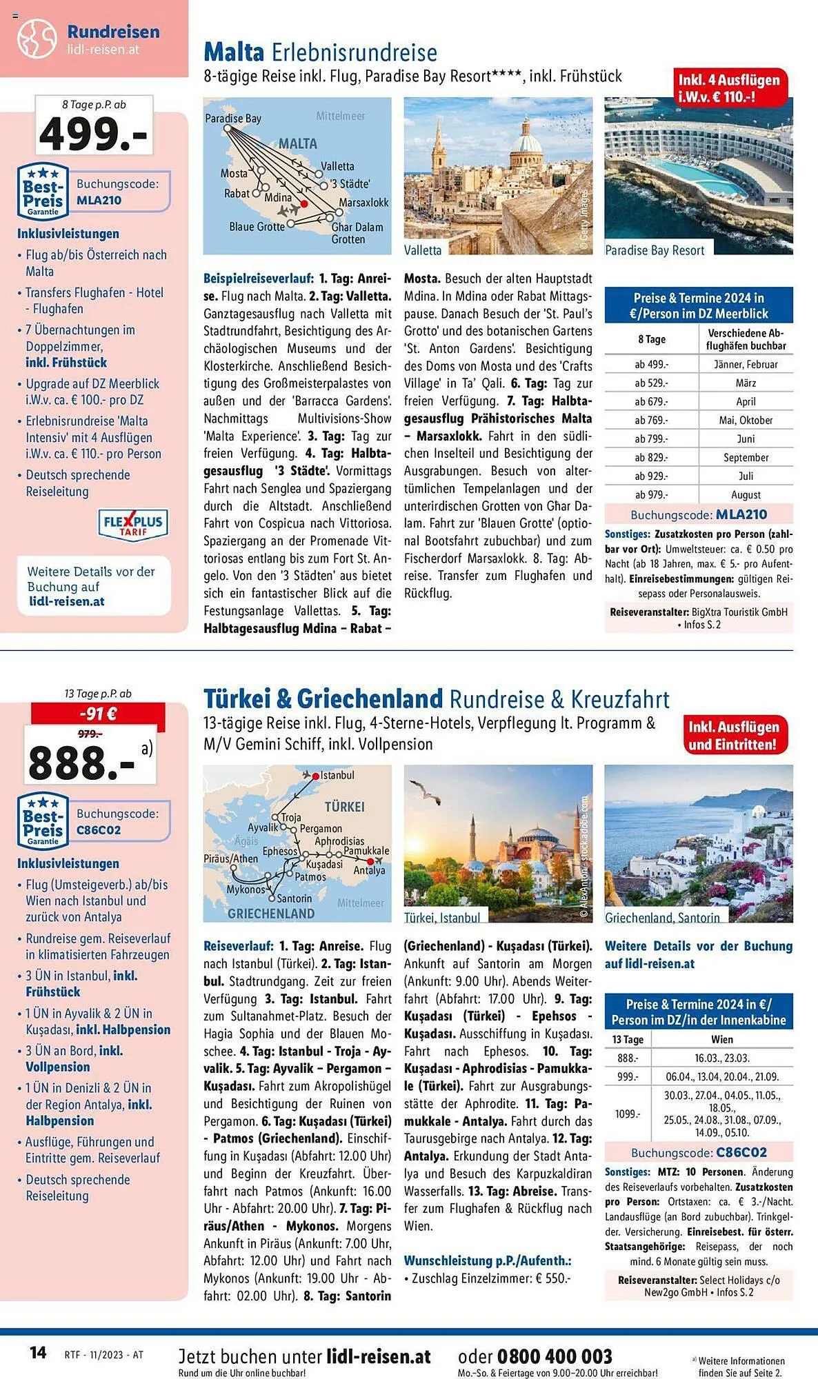 Lidl Flugblatt von 15. November bis 15. Dezember 2023 - Flugblätt seite 14
