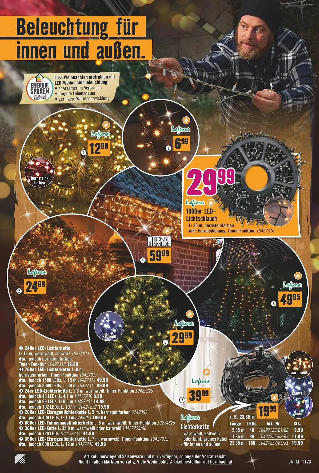 Hornbach Flugblatt von 19. November bis 19. Dezember 2023 - Flugblätt seite 4