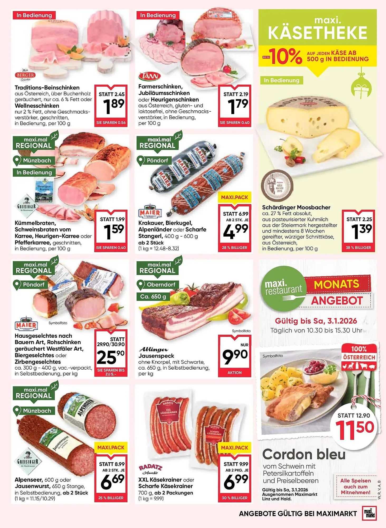 Maximarkt Flugblatt von 4. Dezember bis 10. Dezember 2025 - Flugblätt seite  9