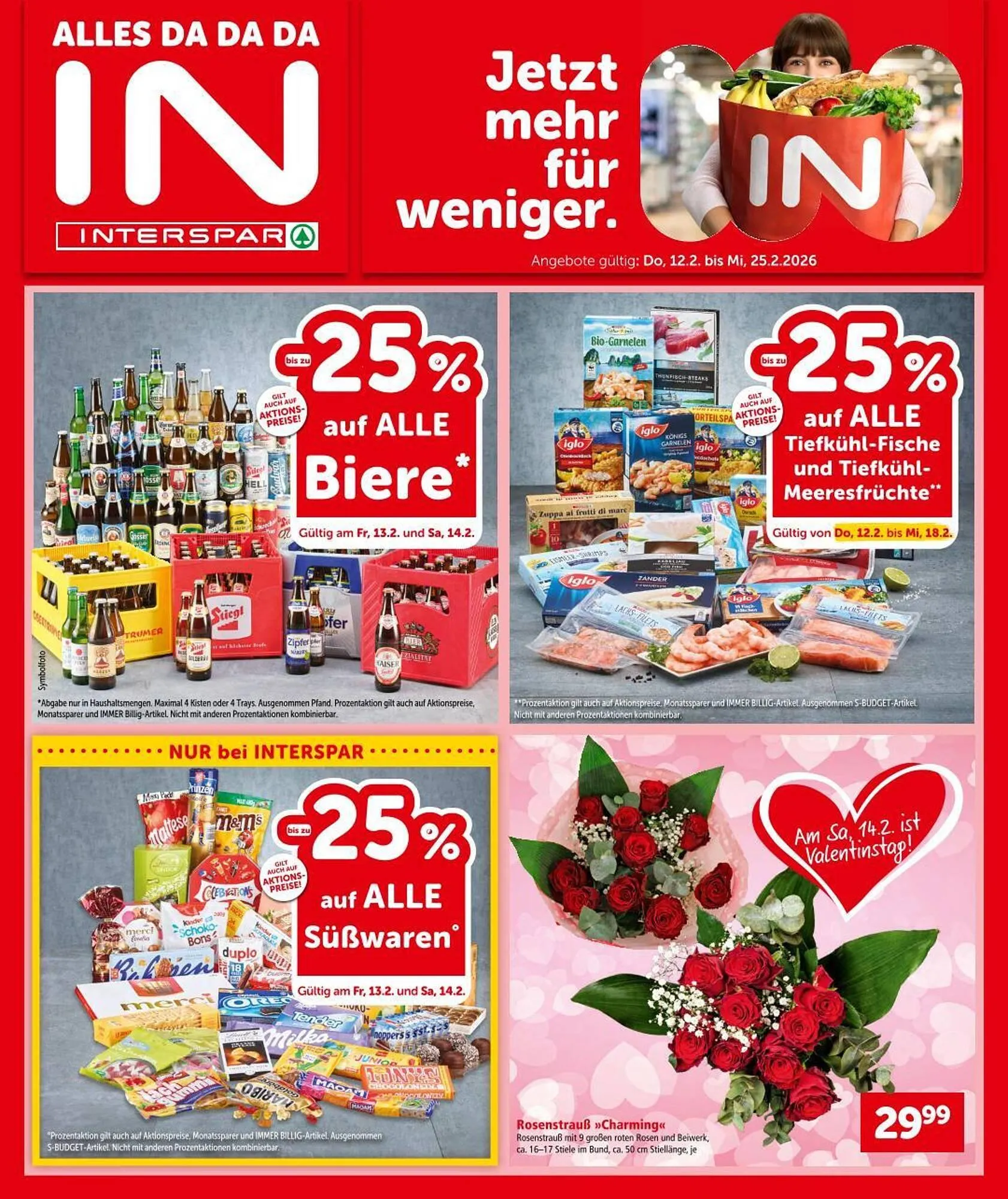 Interspar Flugblatt von 12. Februar bis 25. Februar 2026 - Flugblätt seite  1