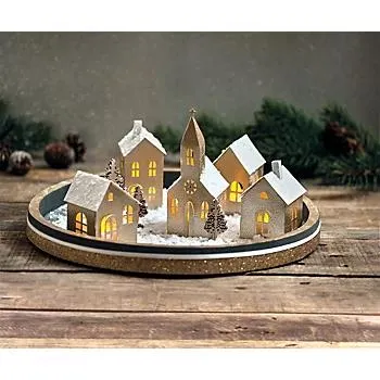 Papierbausatz Lichterdorf, 5-teilig