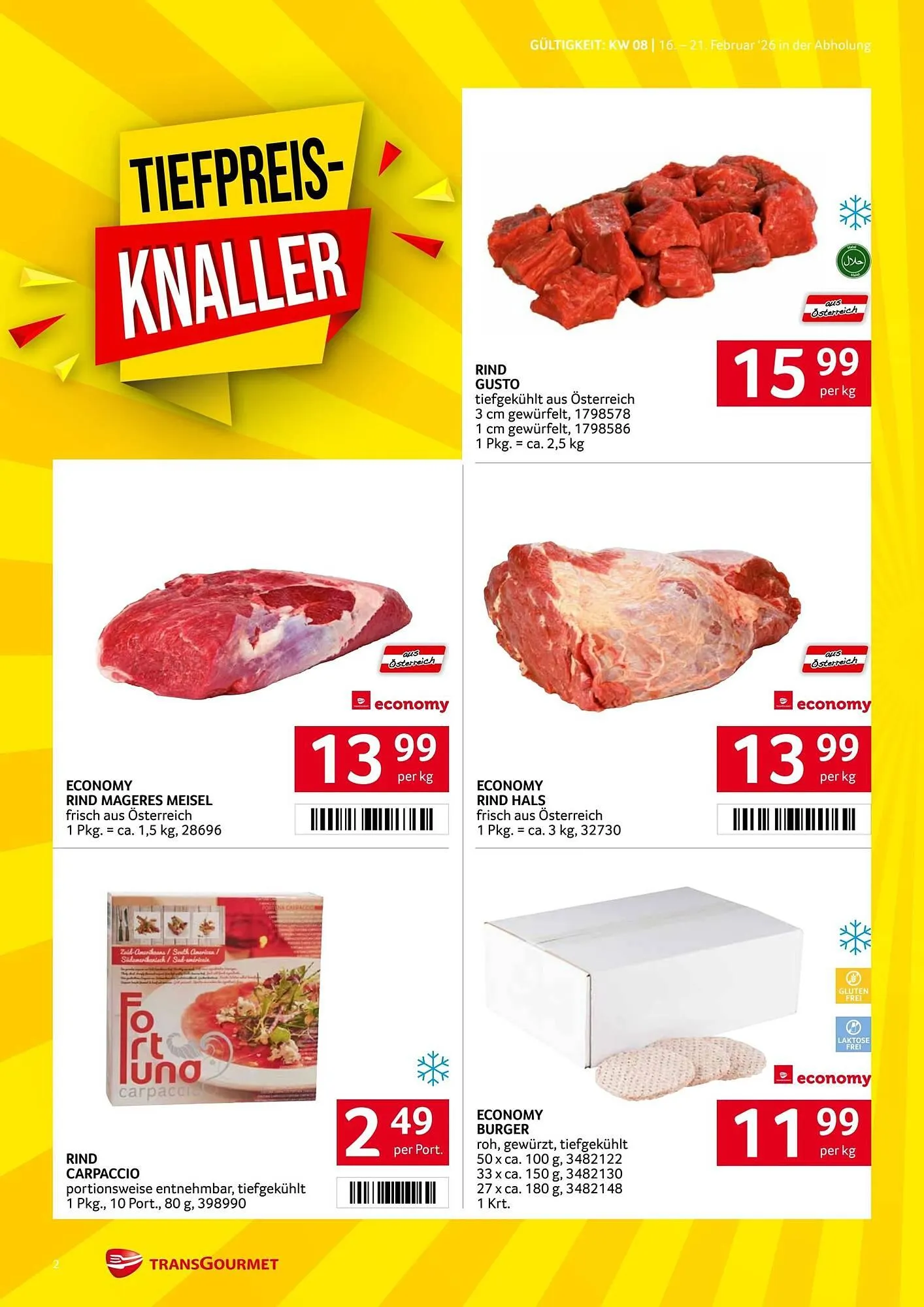 Transgourmet Flugblatt von 16. Februar bis 22. Februar 2026 - Flugblätt seite  2