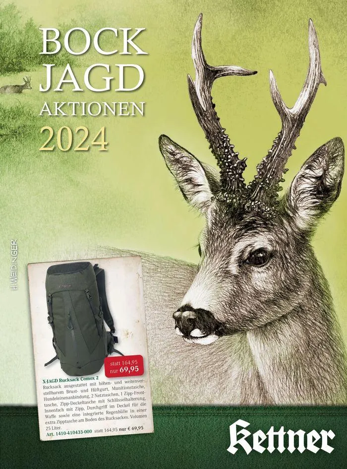 Bock Jagd Aktionen 2024 von 26. Juni bis 31. Dezember 2024 - Flugblätt seite 1