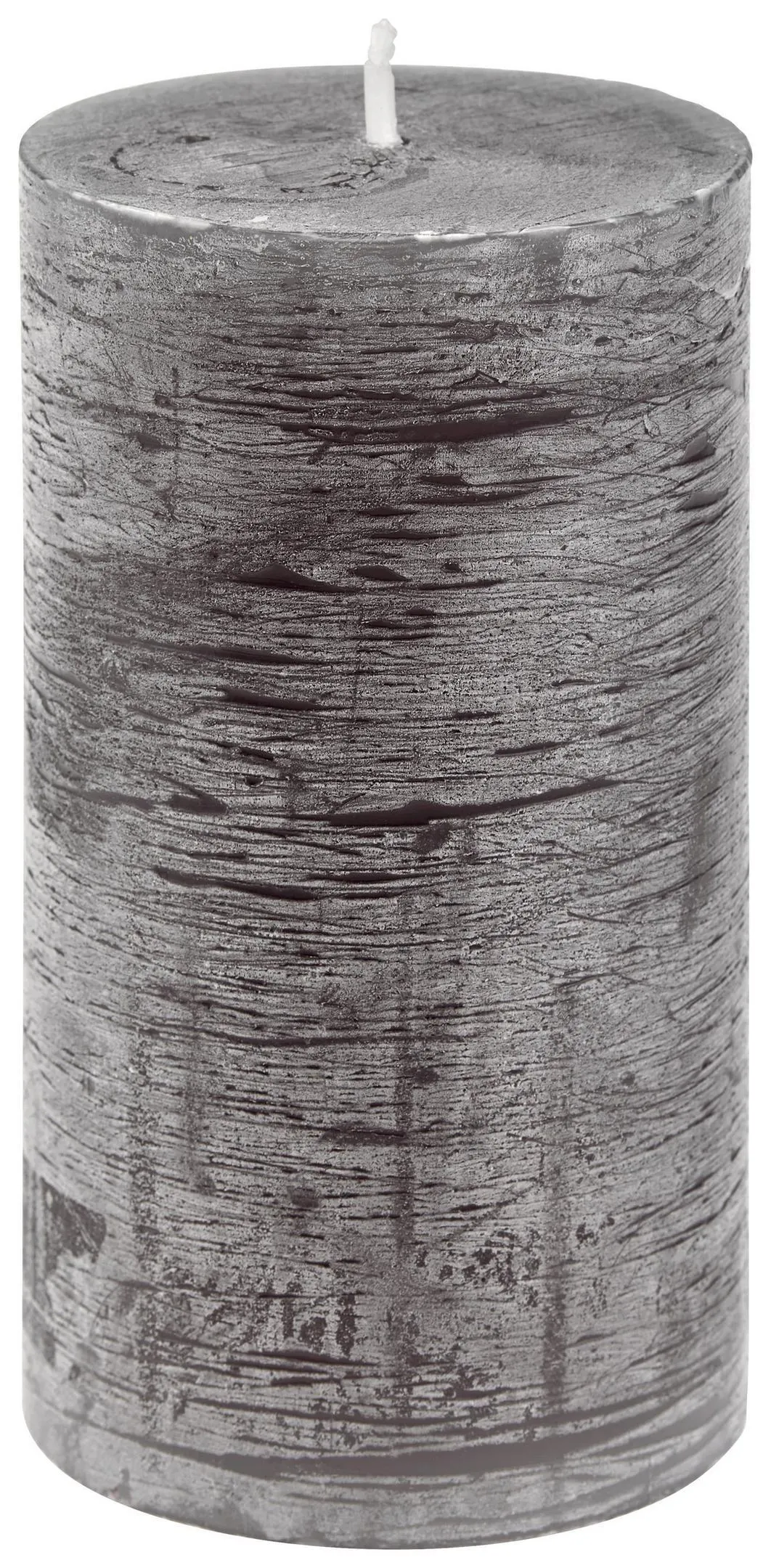Ondega Stumpenkerze Alcinda Dunkelgrau D/H: 6,8/12 cm