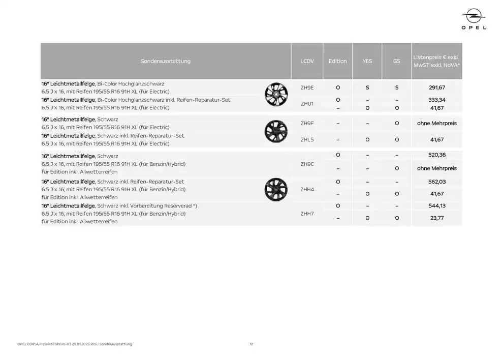 Opel -  von 30. Jänner bis 13. Februar 2025 - Flugblätt seite  12