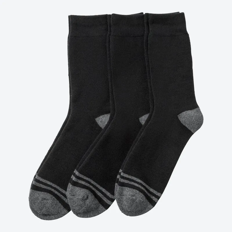Herren-Thermosocken in Melange-Optik, 2er-Pack