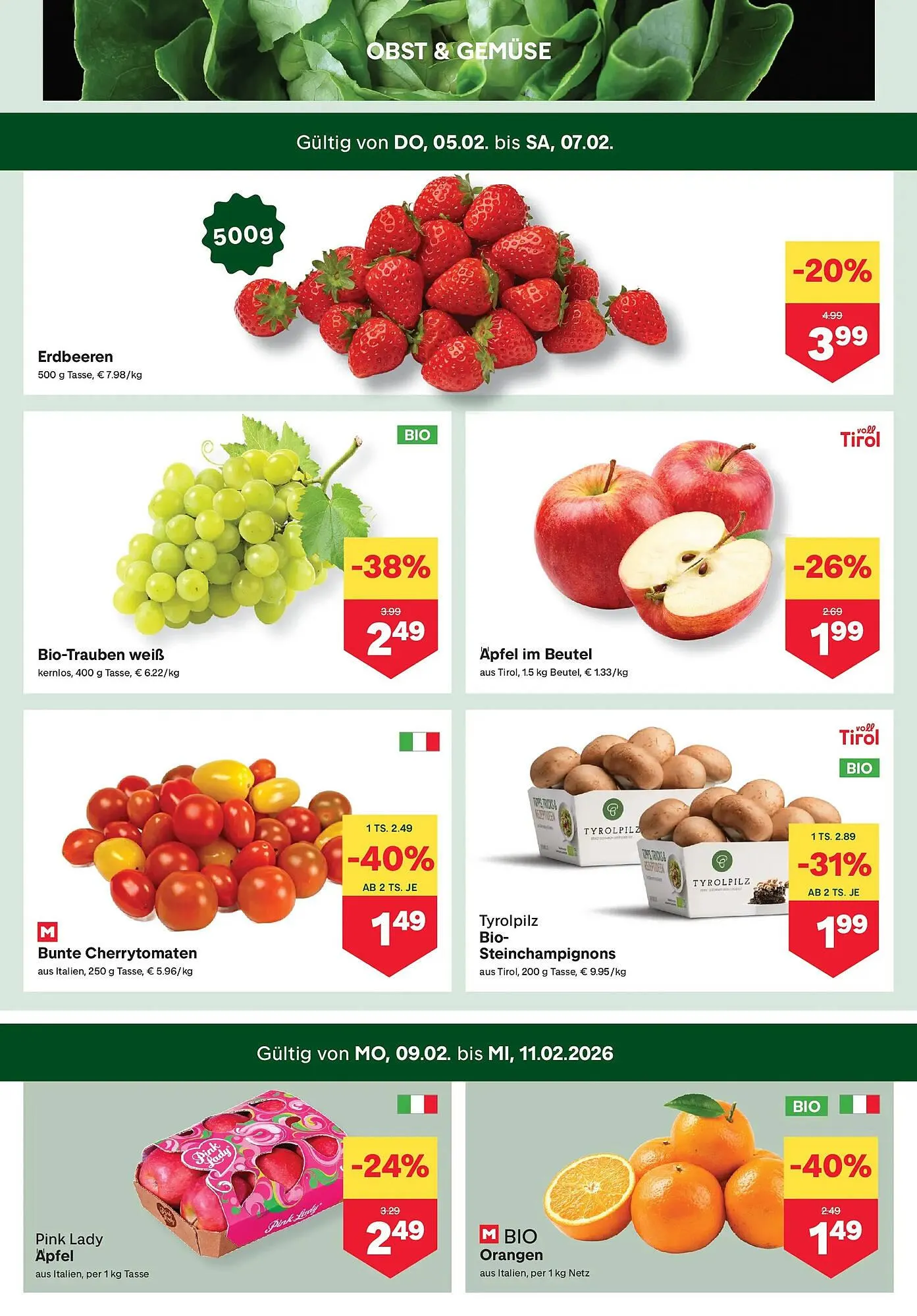 MPreis Flugblatt von 5. Februar bis 11. Februar 2026 - Flugblätt seite  2