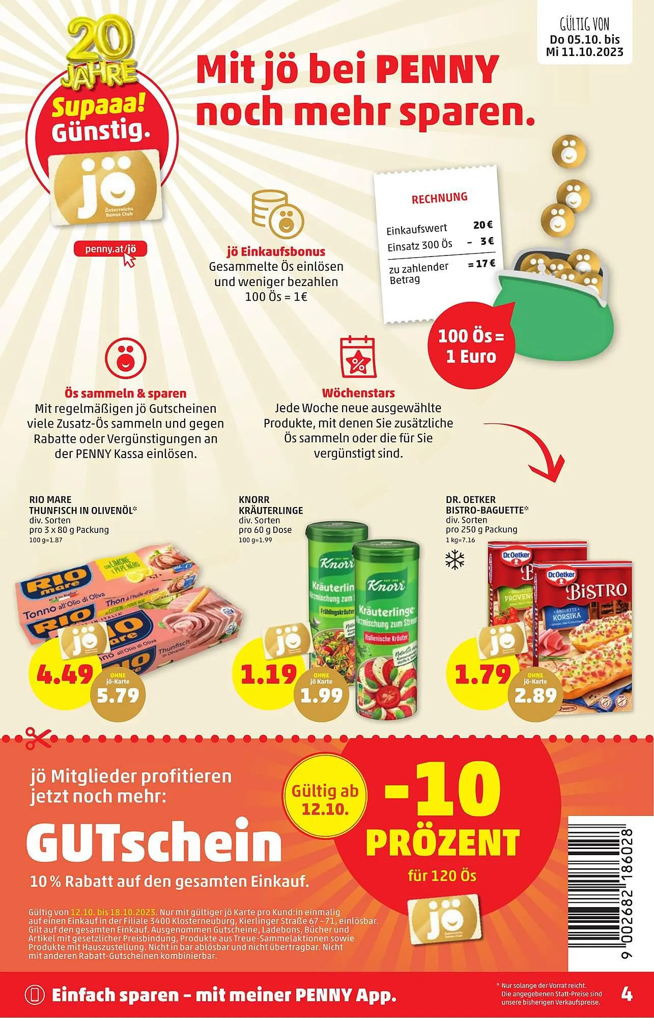 PENNY Flugblatt von 5. Oktober bis 11. Oktober 2023 - Flugblätt seite 4