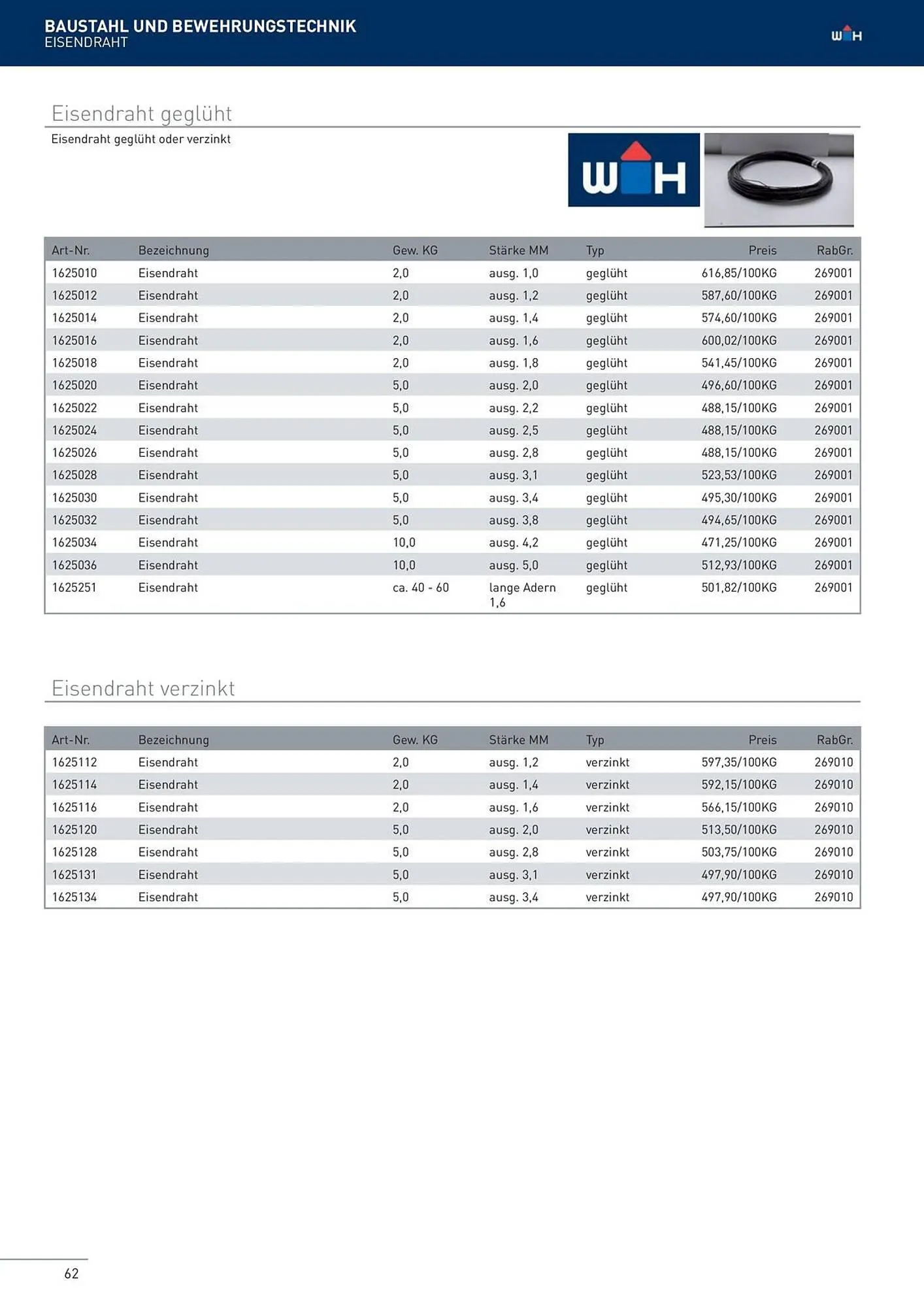 Würth Flugblatt von 22. Februar bis 31. Dezember 2024 - Flugblätt seite  62