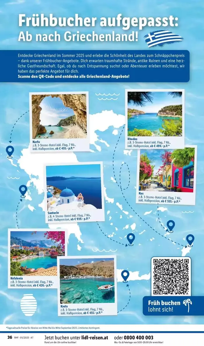 Aktuelle Reiseprospekte Hauptprospekt Jänner von 30. Dezember bis 31. Jänner 2025 - Flugblätt seite  36