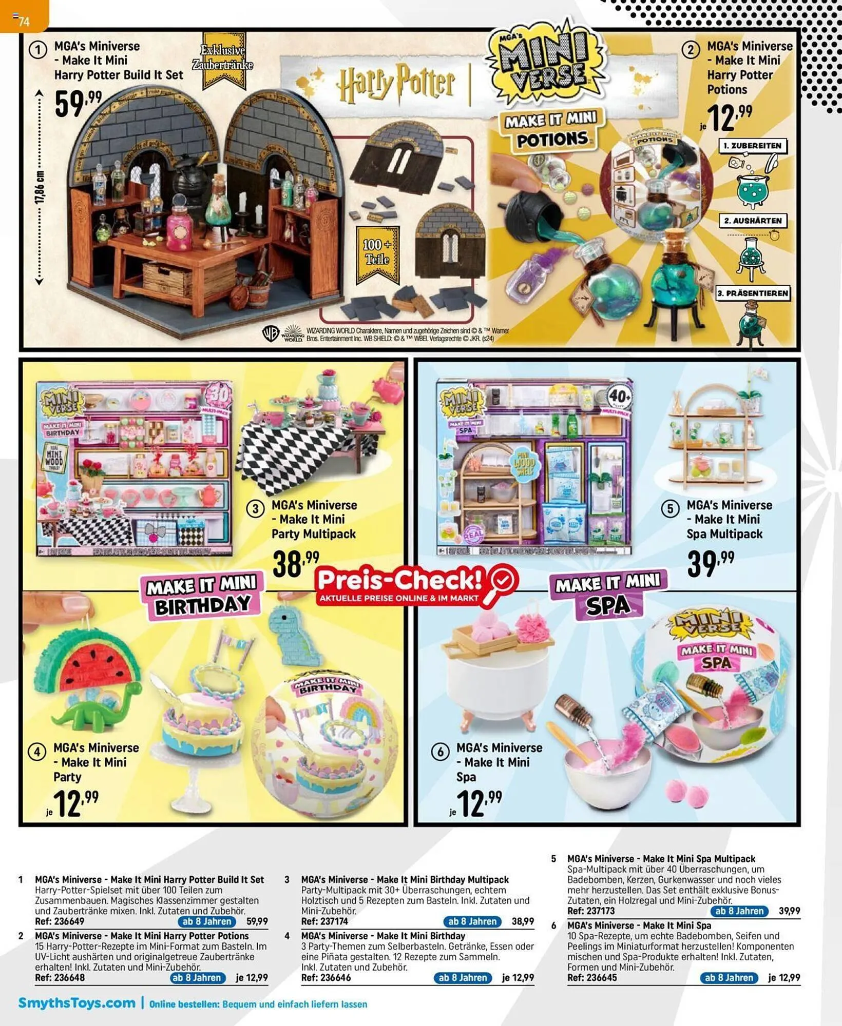 Smyths Toys Flugblatt von 25. September bis 13. Dezember 2024 - Flugblätt seite 74