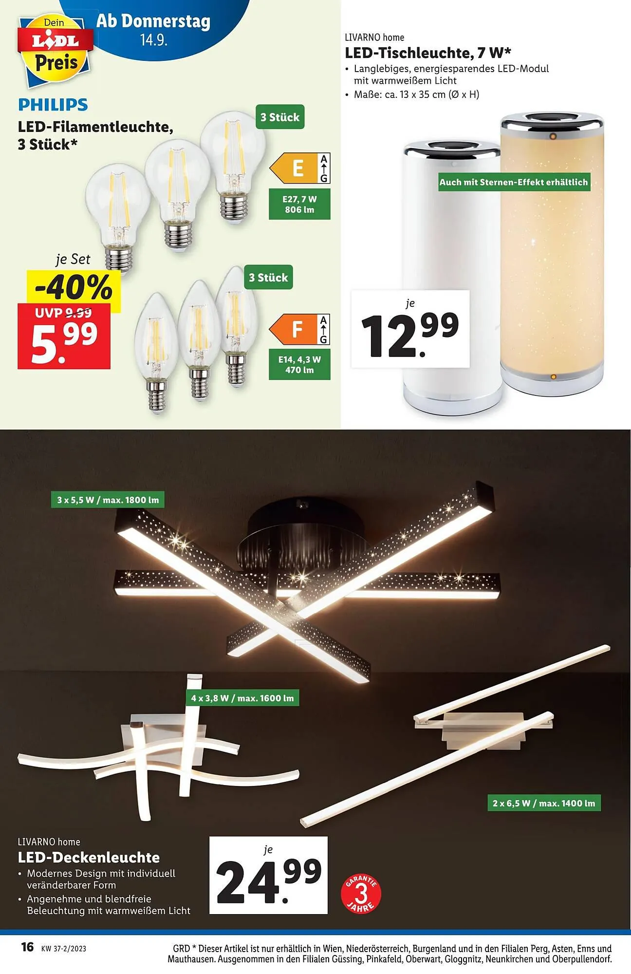 Lidl Flugblatt von 13. September bis 20. September 2023 - Flugblätt seite 16