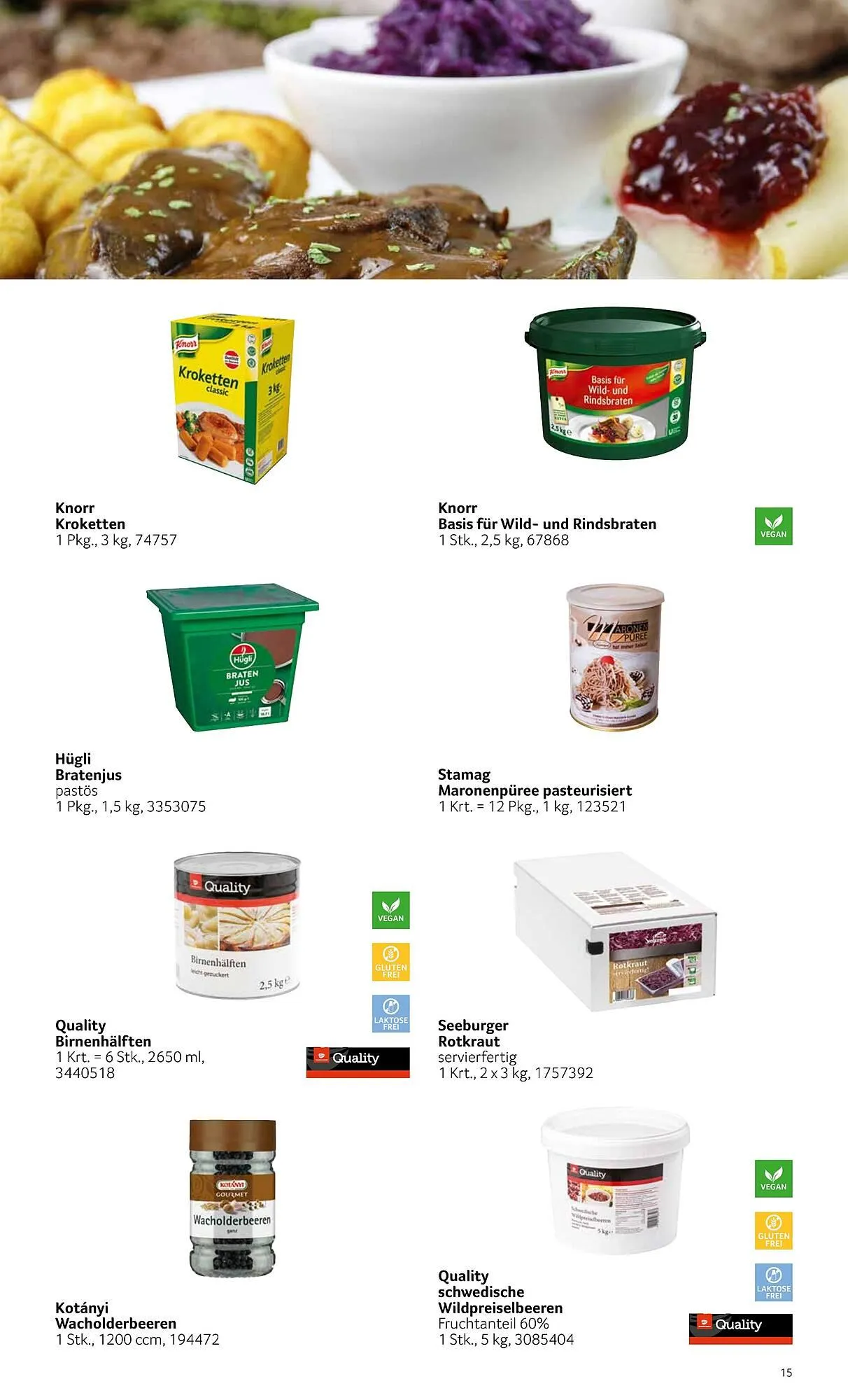 Transgourmet Flugblatt von 1. September bis 27. Dezember 2025 - Flugblätt seite  15