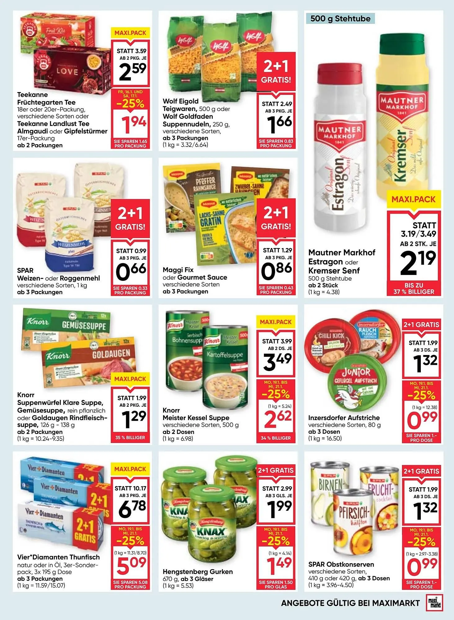 Maximarkt Flugblatt von 15. Jänner bis 21. Jänner 2026 - Flugblätt seite  11