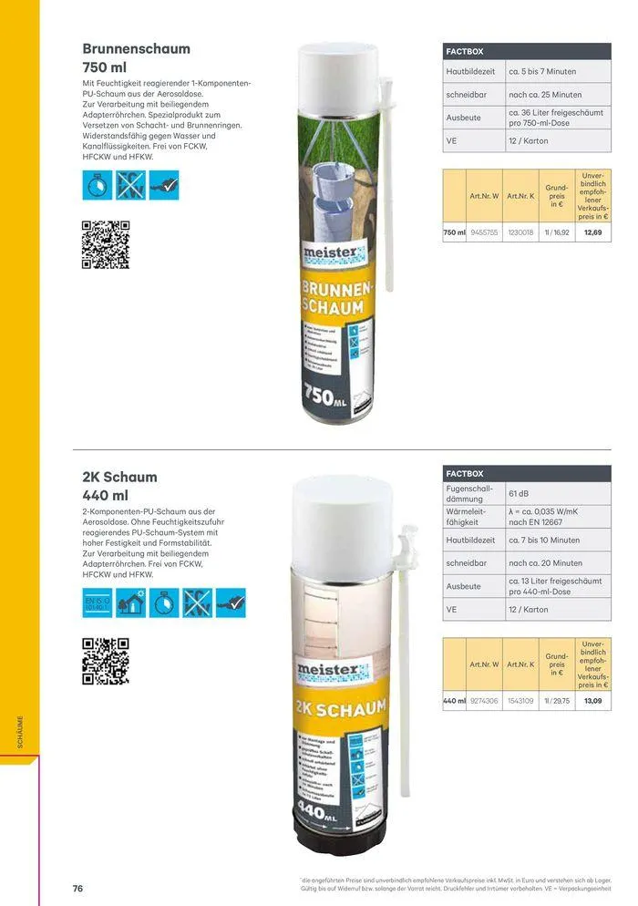 Meister Katalog von 1. Februar bis 31. Dezember 2024 - Flugblätt seite 76