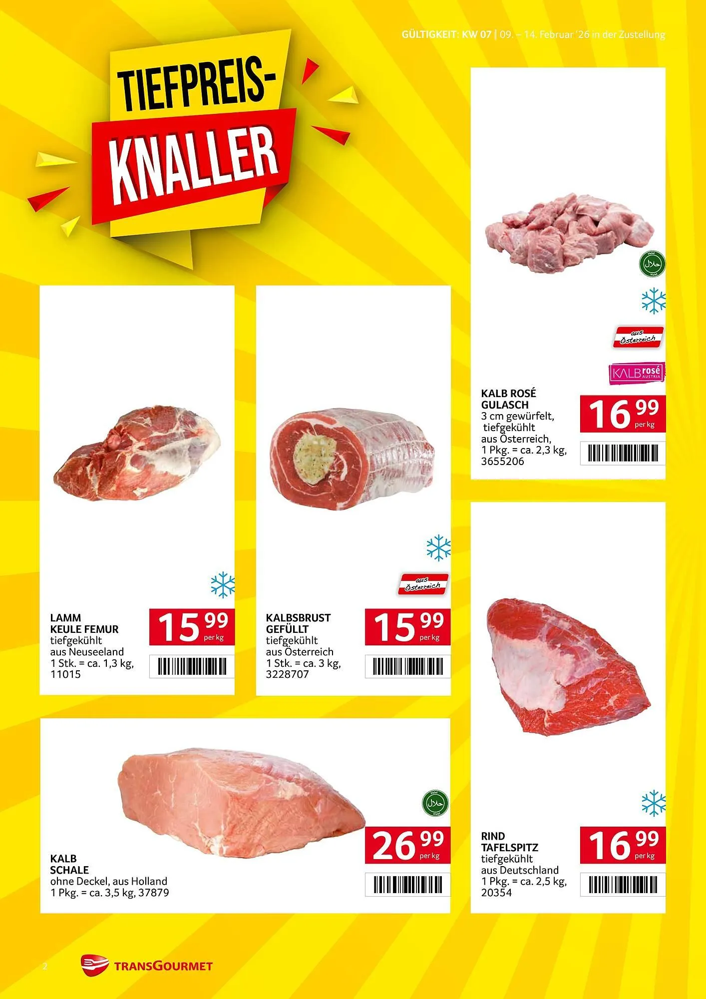 Transgourmet Flugblatt von 9. Februar bis 14. Februar 2026 - Flugblätt seite  2
