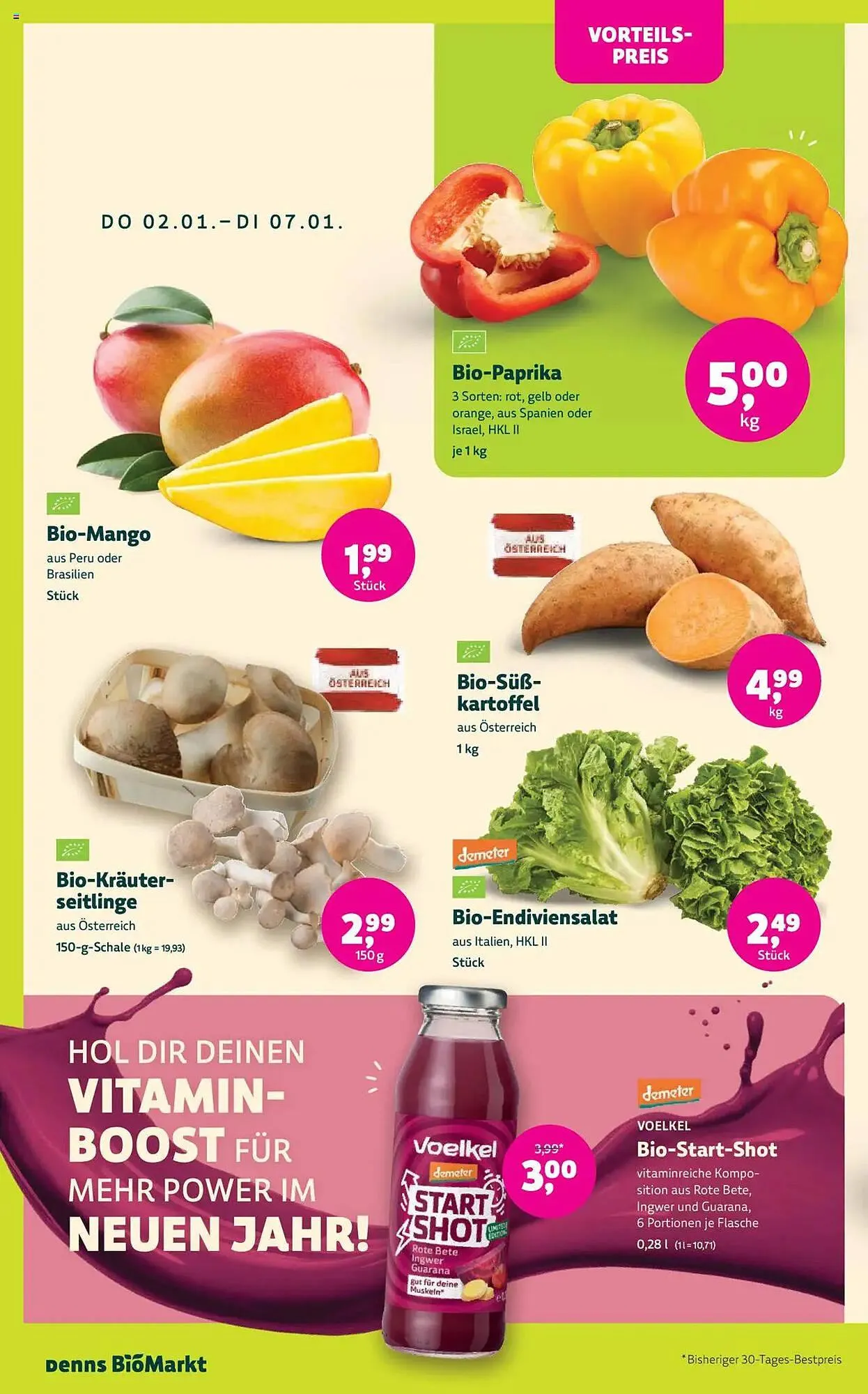 Denn's Biomarkt Flugblatt von 2. Jänner bis 14. Jänner 2025 - Flugblätt seite 6