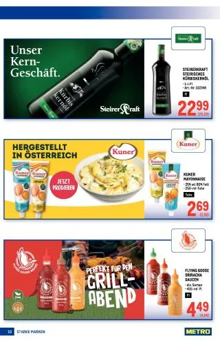 METRO Flugblatt Food - Starke Marken von 20. August bis 2. September 2026 - Flugblätt seite  10