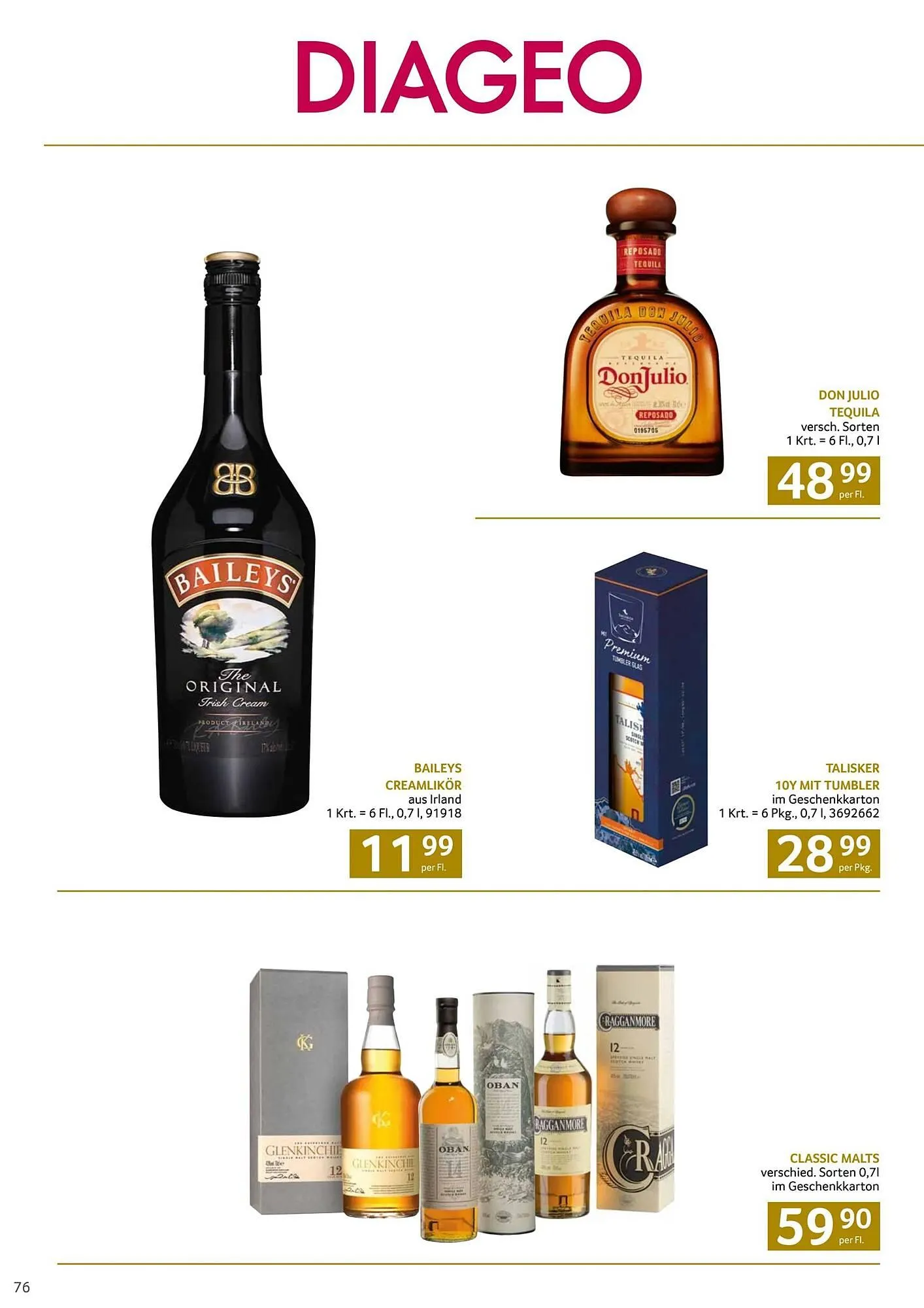 Transgourmet Flugblatt von 13. Oktober bis 25. Dezember 2024 - Flugblätt seite 76