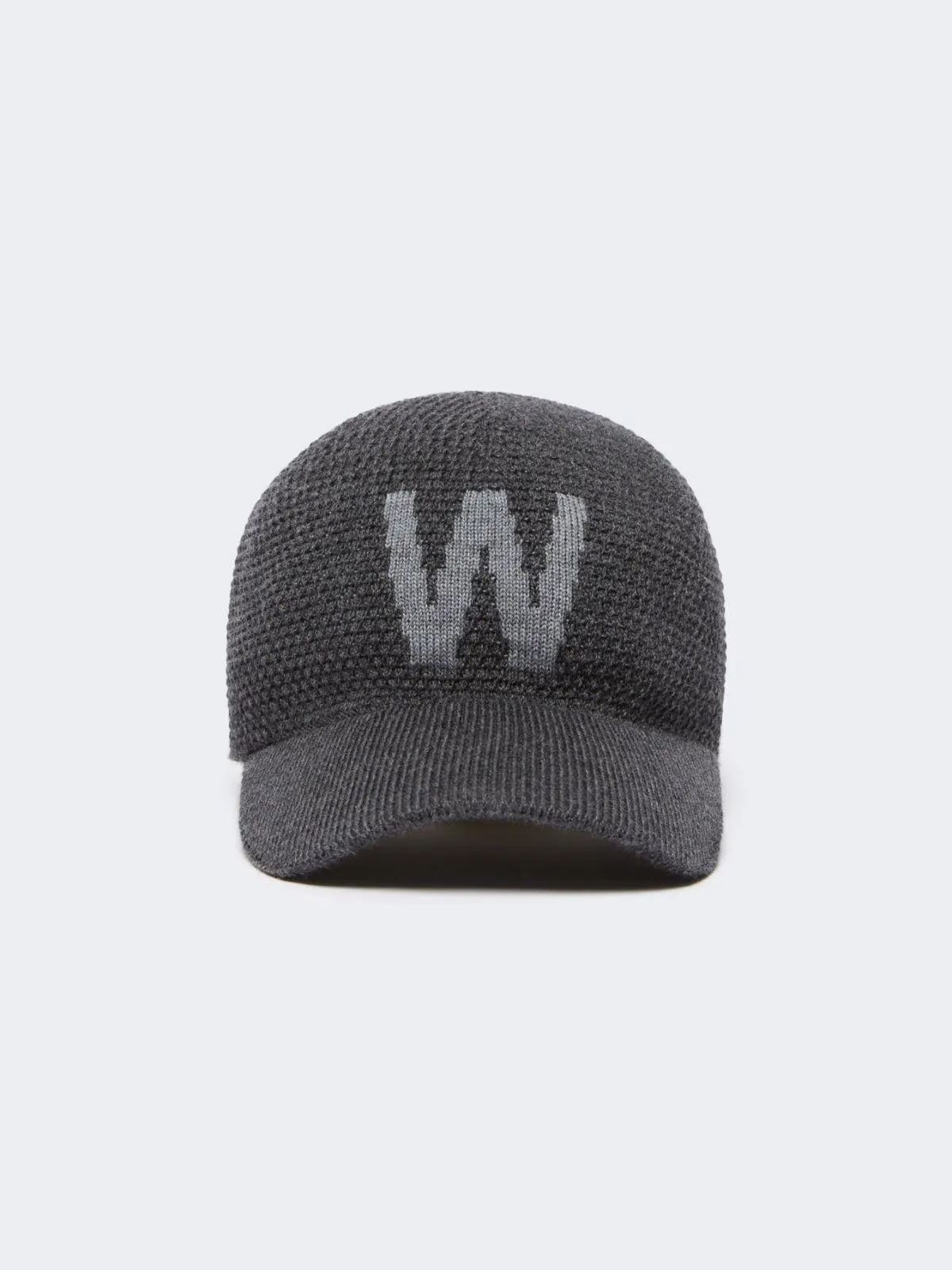 Baseballcap aus Wolle - Hellgrau