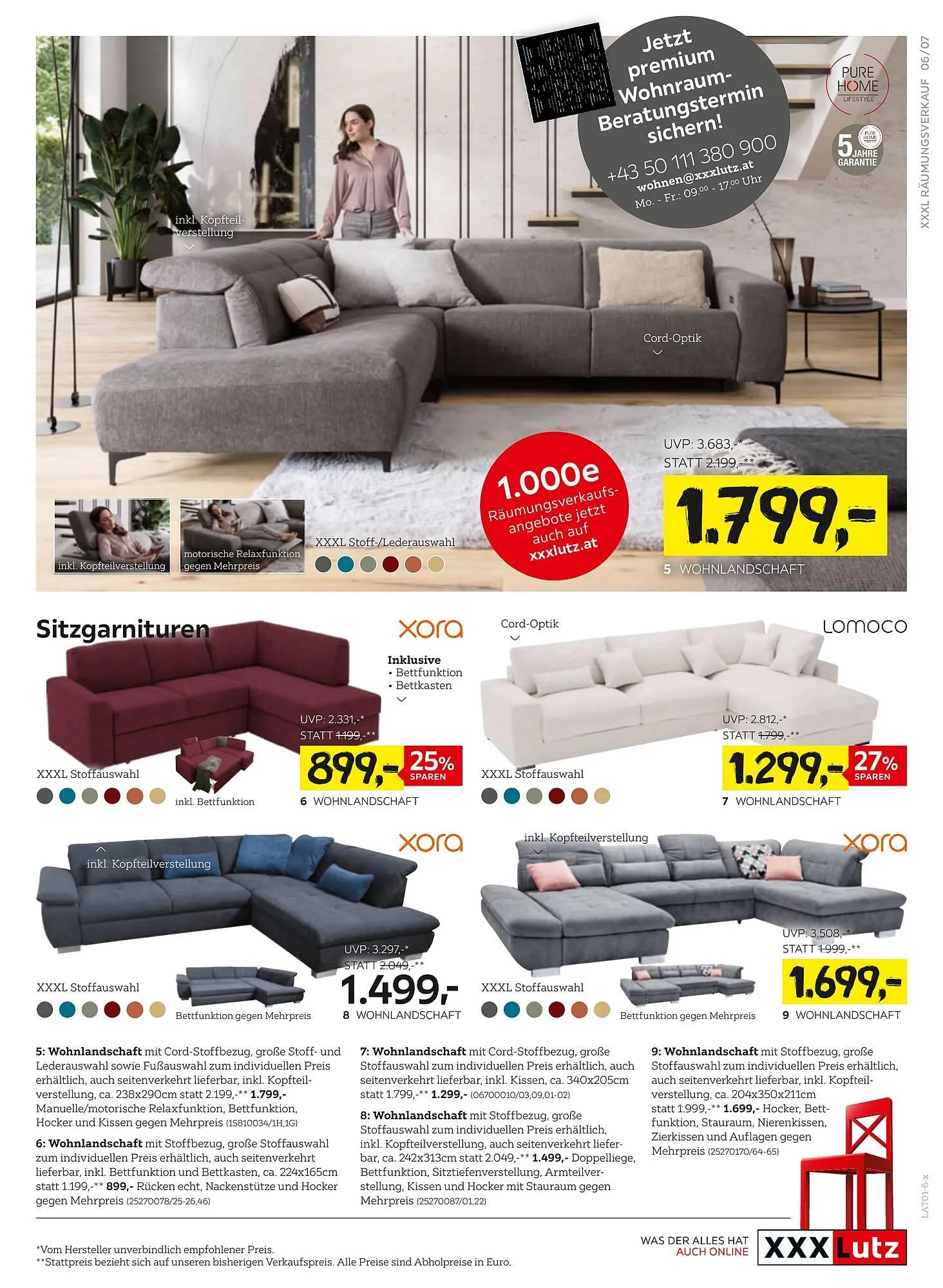 XXXLutz Prospekt von 30. Dezember bis 11. Jänner 2026 - Flugblätt seite  7