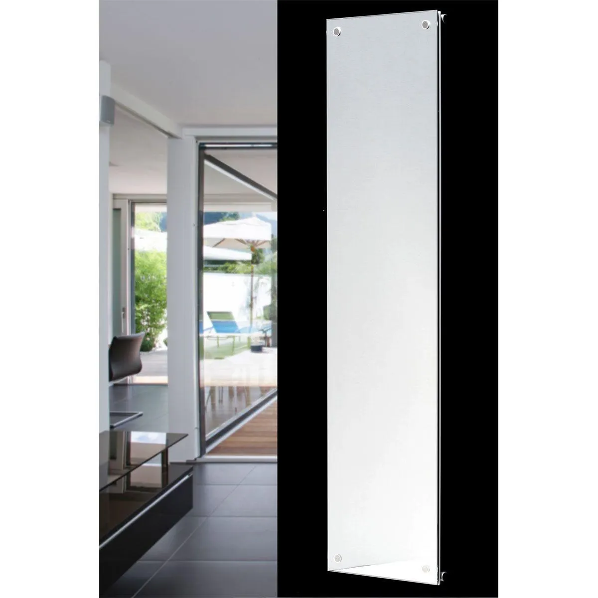 Ximax Raumheizkörper P1/G 1800 x 520 mm 720 Watt Mittenanschluss Glas Spiegel