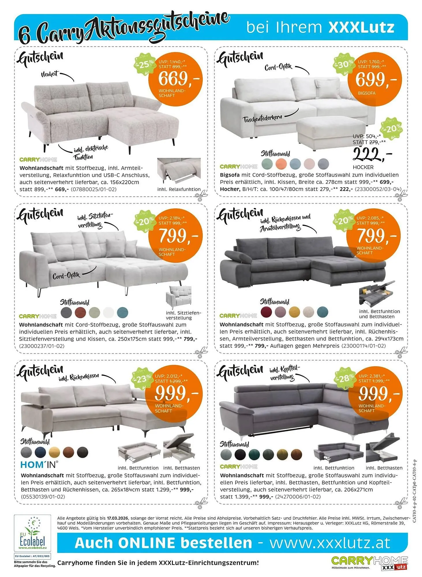 XXXLutz Prospekt von 4. März bis 17. März 2026 - Flugblätt seite  2