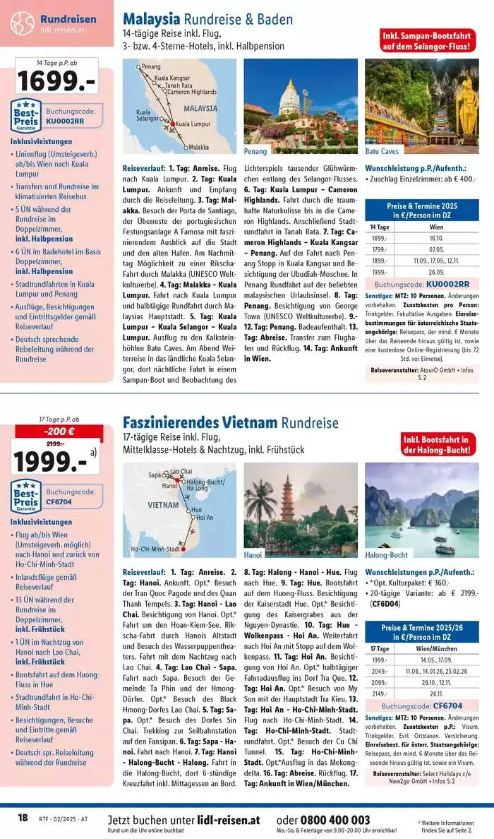 Aktuelle Reiseprospekte Themenprospekt Februar von 12. Februar bis 15. März 2025 - Flugblätt seite 18