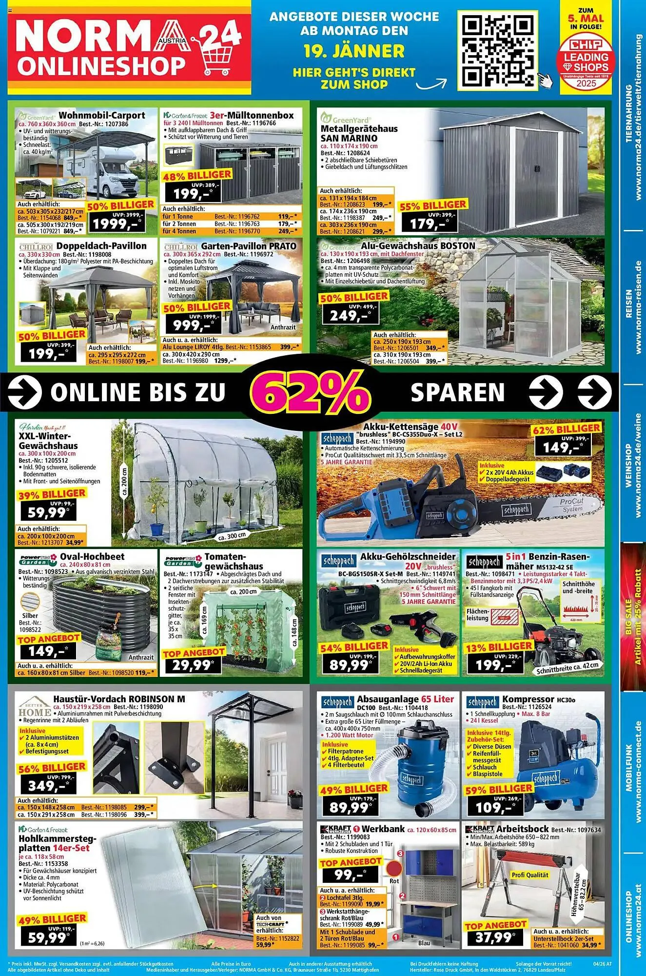 Norma Prospekt von 18. Jänner bis 25. Jänner 2026 - Flugblätt seite 1