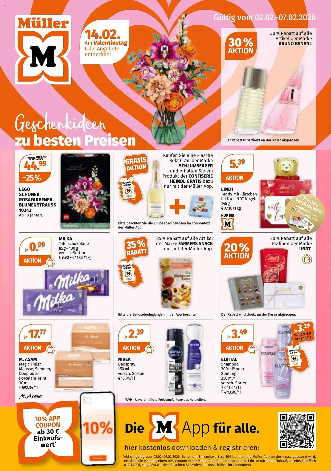 Müller Flugblatt von 2. Februar bis 7. Februar 2026 - Flugblätt seite  1