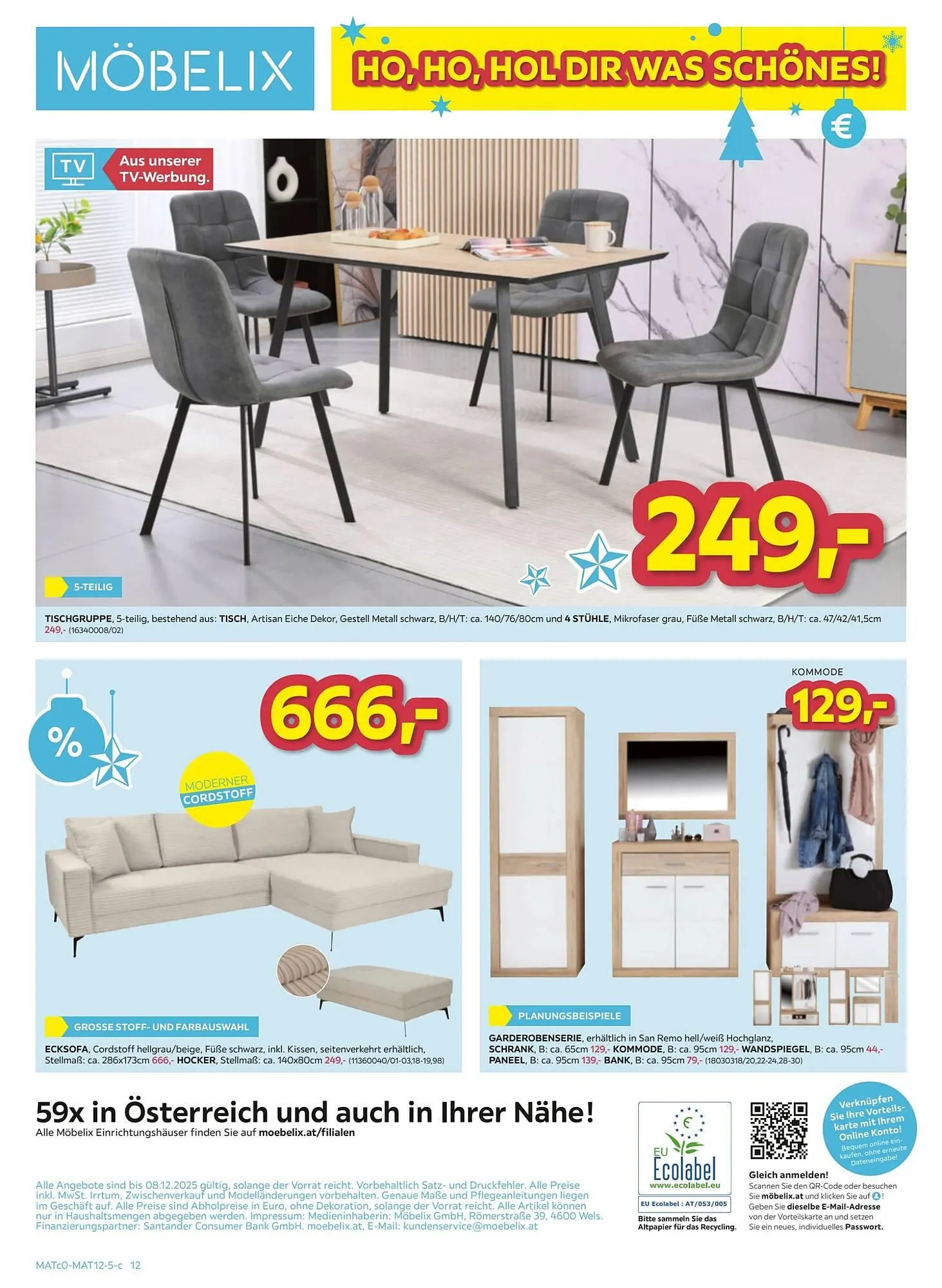 Möbelix Prospekt von 2. Dezember bis 8. Dezember 2025 - Flugblätt seite  12