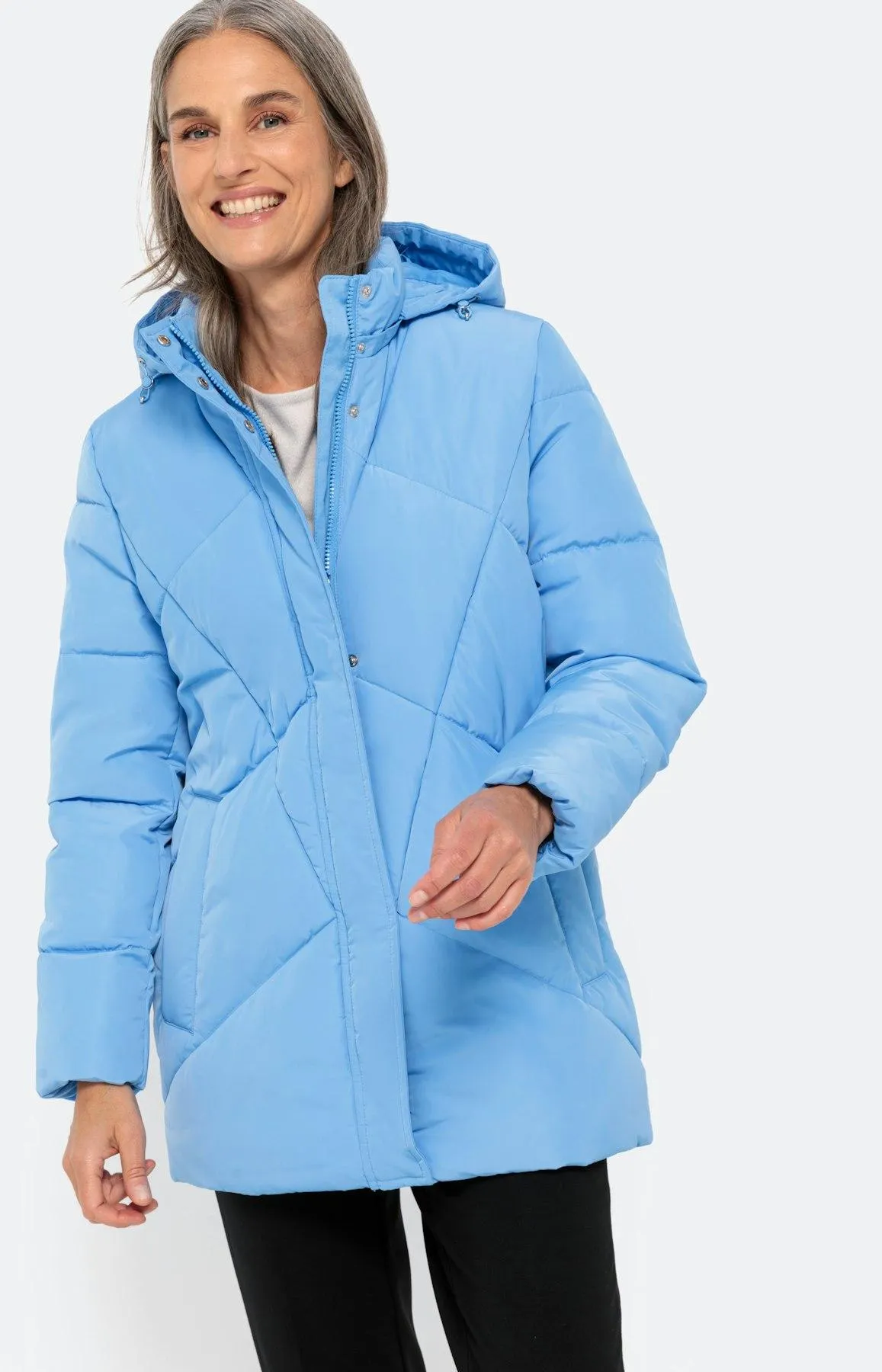 Wattierte Jacke in Stepp-Optik