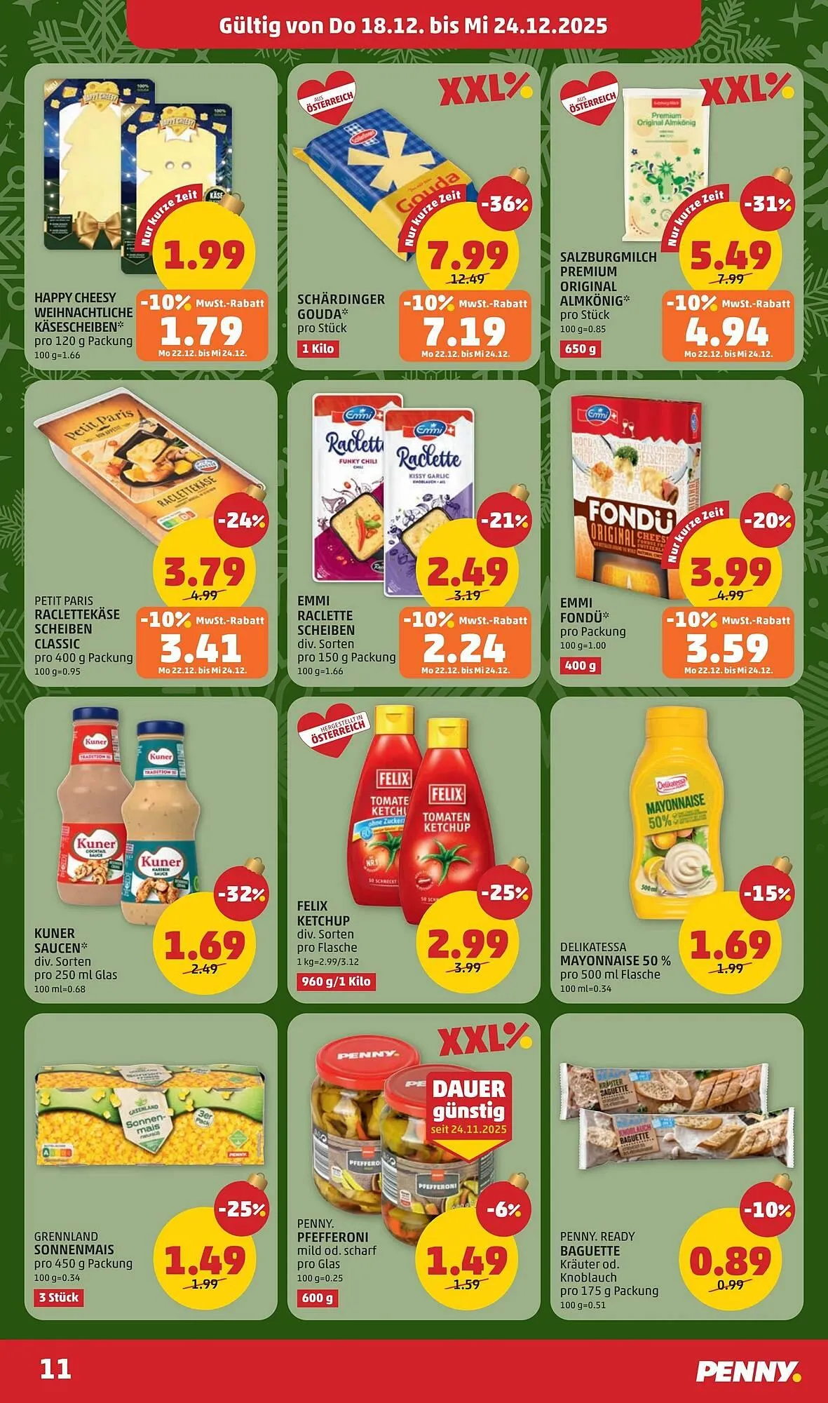 PENNY Flugblatt von 18. Dezember bis 24. Dezember 2025 - Flugblätt seite  11
