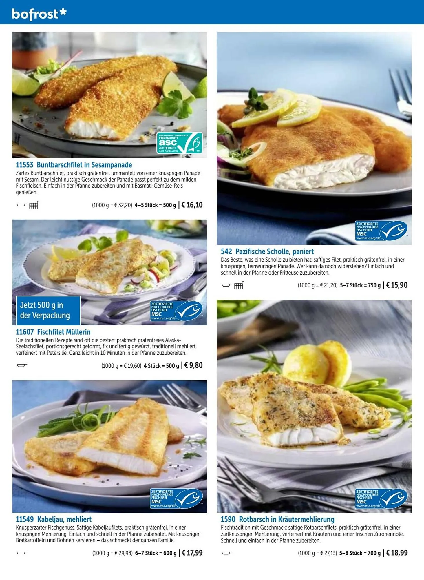 Bofrost Flugblatt von 25. September bis 29. Februar 2024 - Flugblätt seite 44