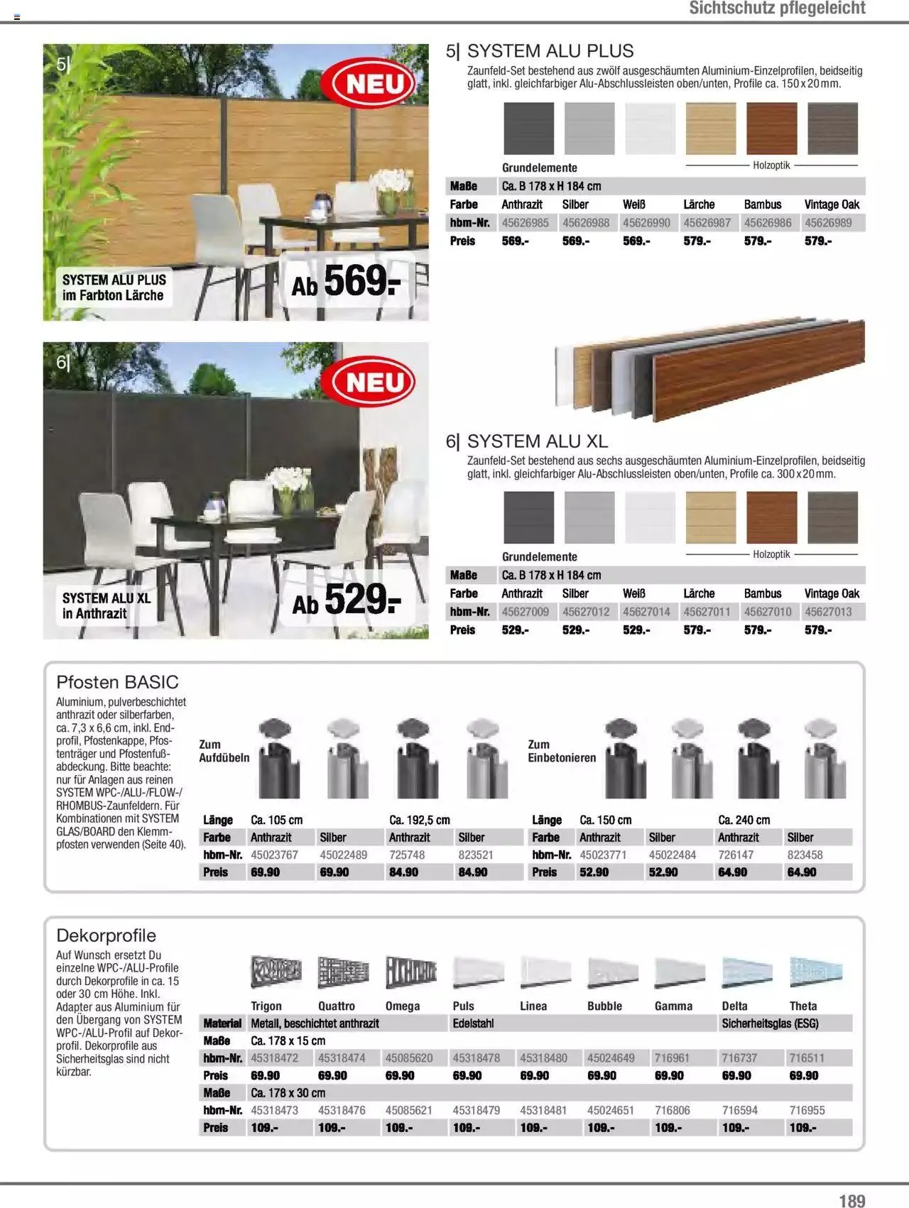 Hagebau Gartenjahr 2023 von 7. März bis 31. Dezember 2023 - Flugblätt seite 189
