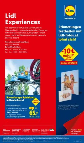 Lidl Reisen von 14. März bis 15. April 2026 - Flugblätt seite  3