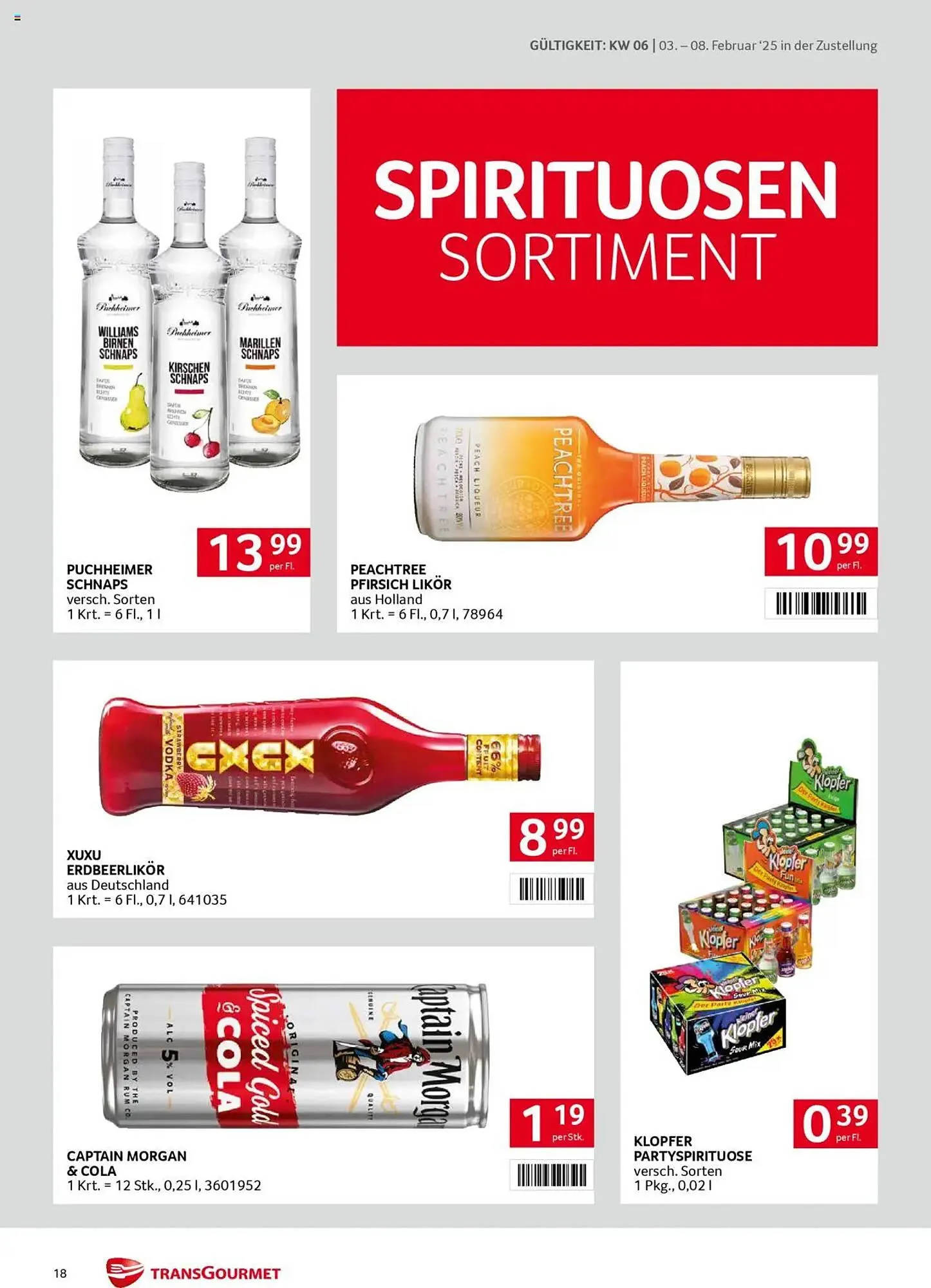 Transgourmet Flugblatt von 3. Februar bis 8. Februar 2025 - Flugblätt seite  18