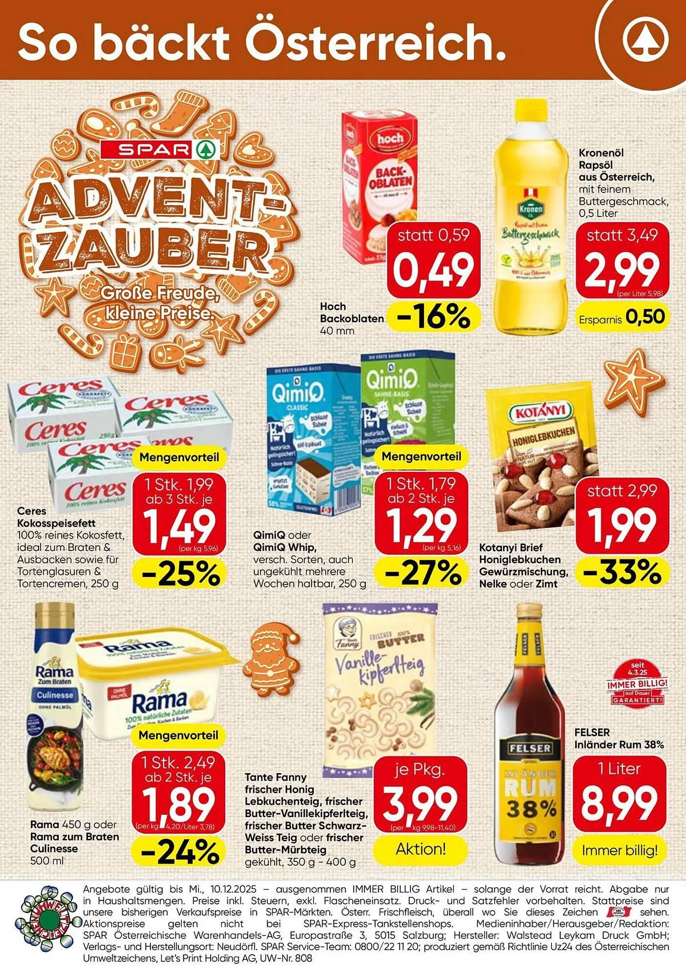 Interspar Flugblatt von 13. November bis 10. Dezember 2025 - Flugblätt seite 4