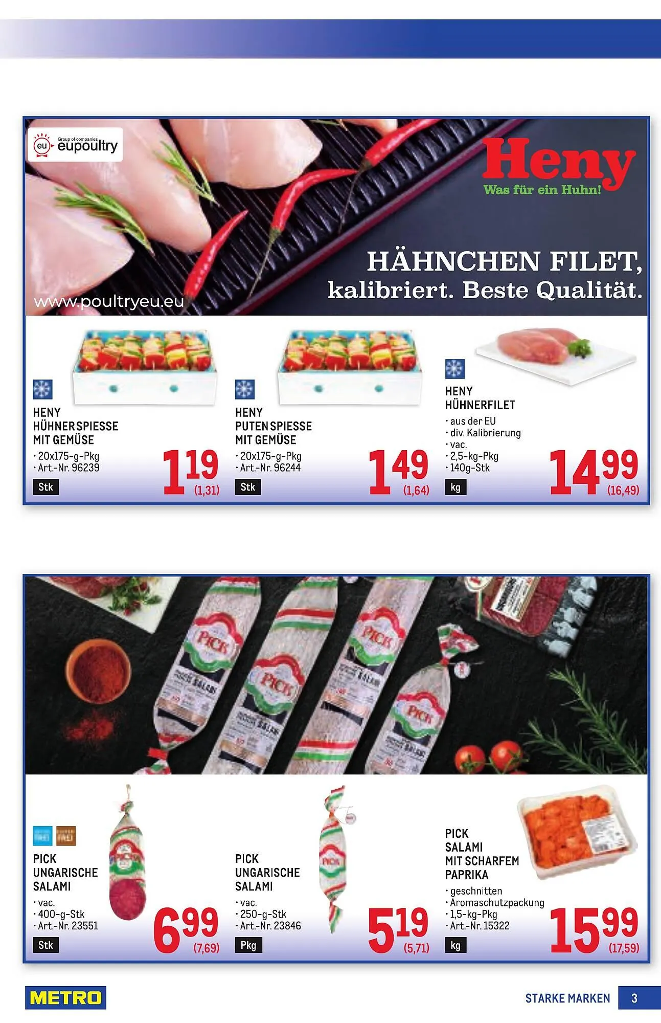 Metro Flugblatt von 11. Dezember bis 7. Jänner 2026 - Flugblätt seite 3