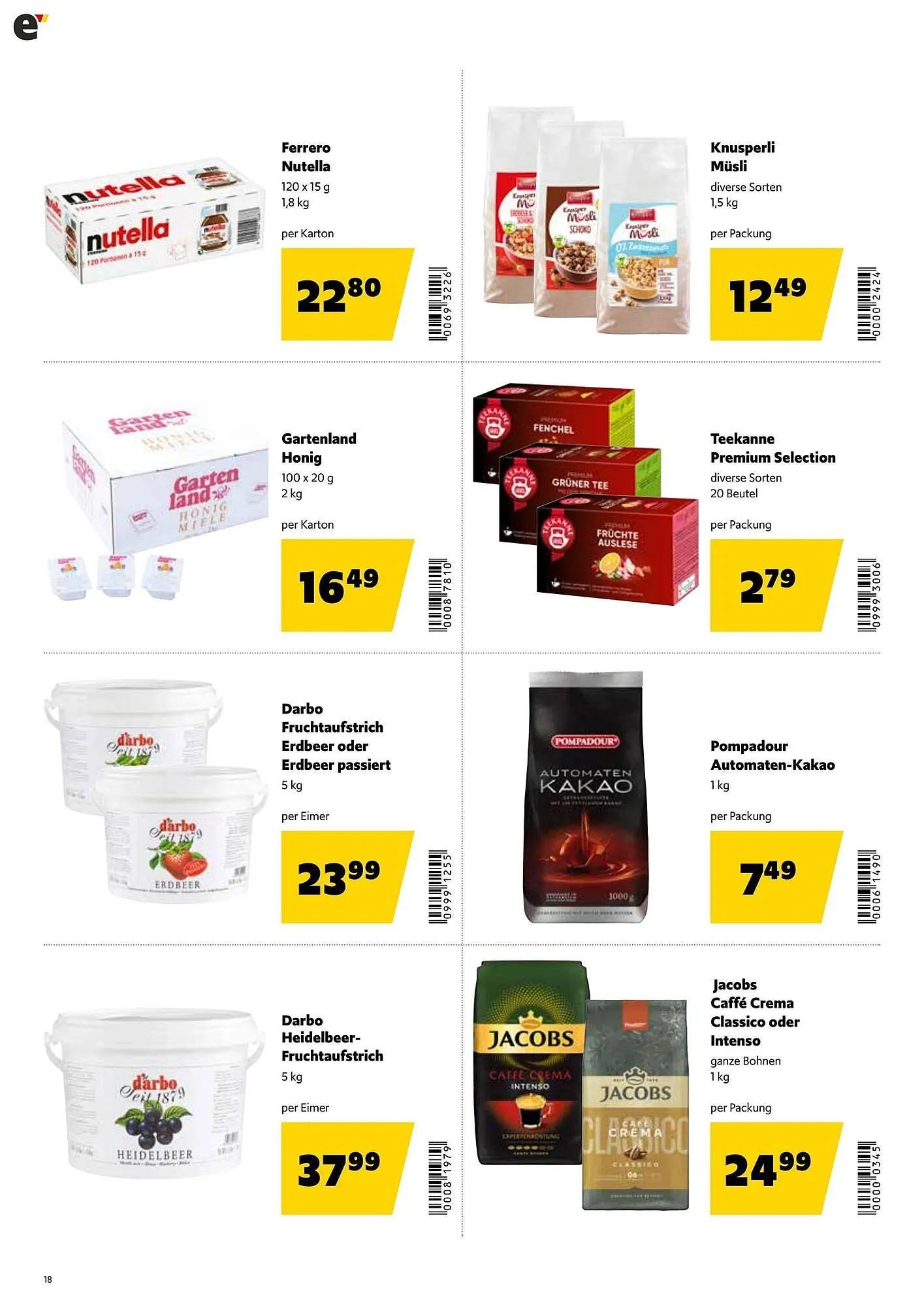 Eurogast Grissemann Flugblatt von 29. Dezember bis 10. Jänner 2026 - Flugblätt seite  18