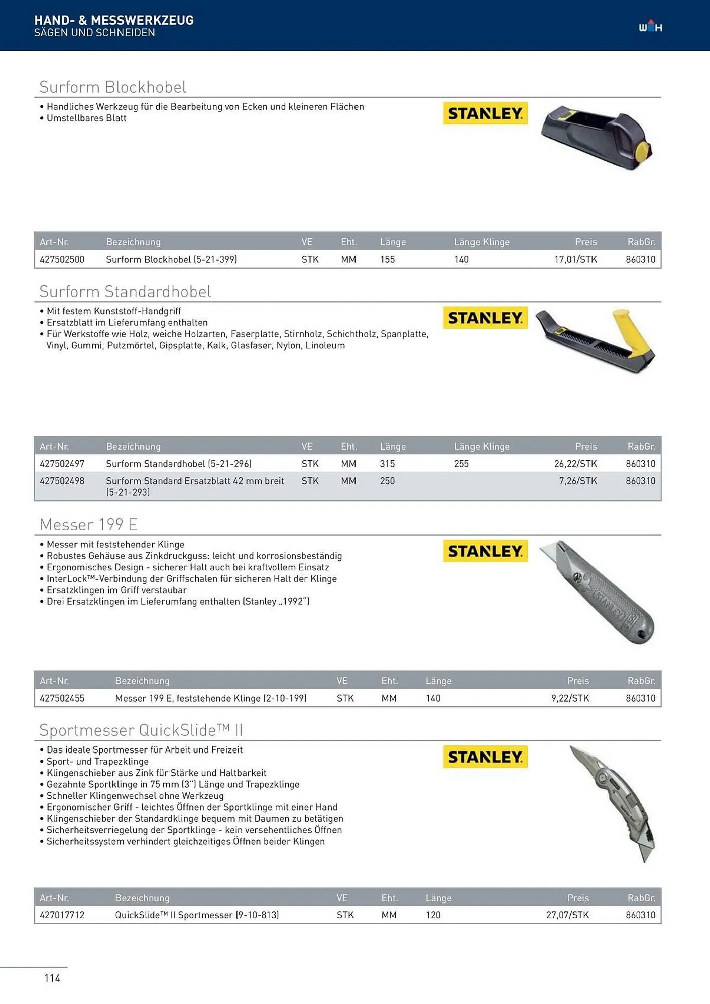 Würth Flugblatt von 22. Februar bis 31. Dezember 2024 - Flugblätt seite 114