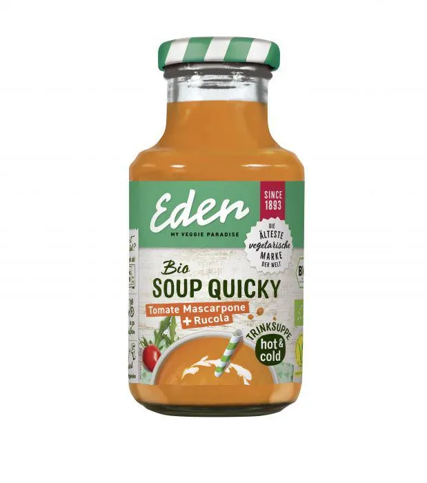 Eden my veggie paradise Soup Quicky Tomate Mascarpone + Rucola 250ml