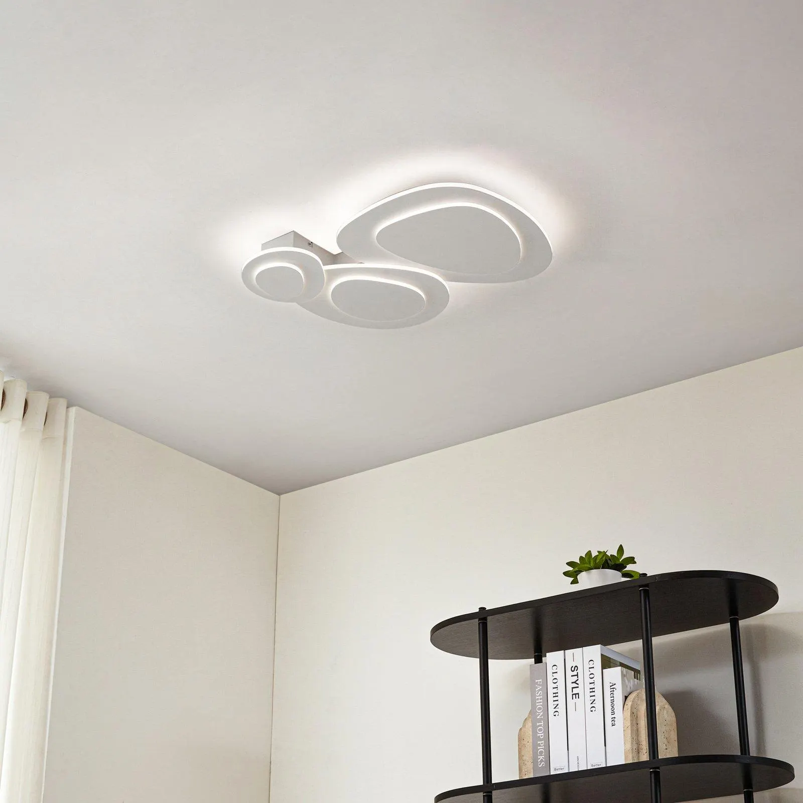 Lindby LED-Deckenleuchte Delar, 60 x 60 cm, CCT, dimmbar